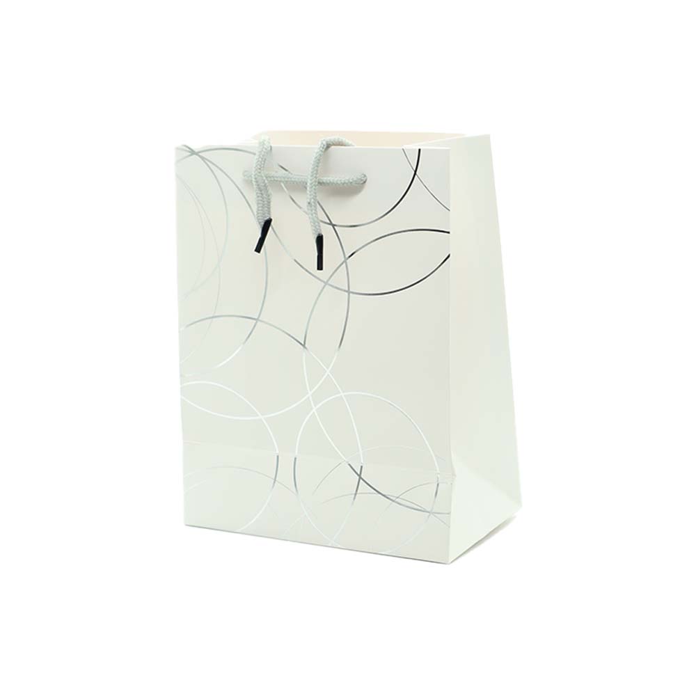 Gift Paper Bag Cirlces 18x23cm Small