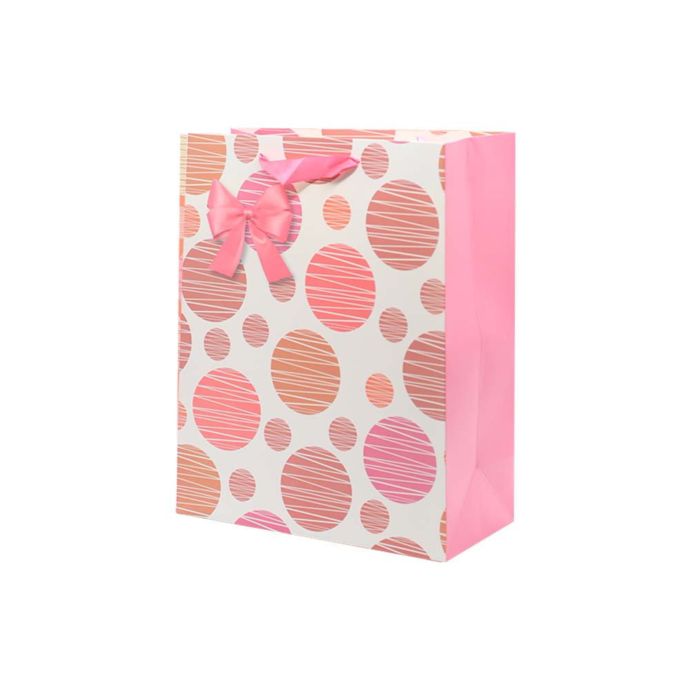 Gift Paper Bag Polka Dot 14x15cm Extra Small