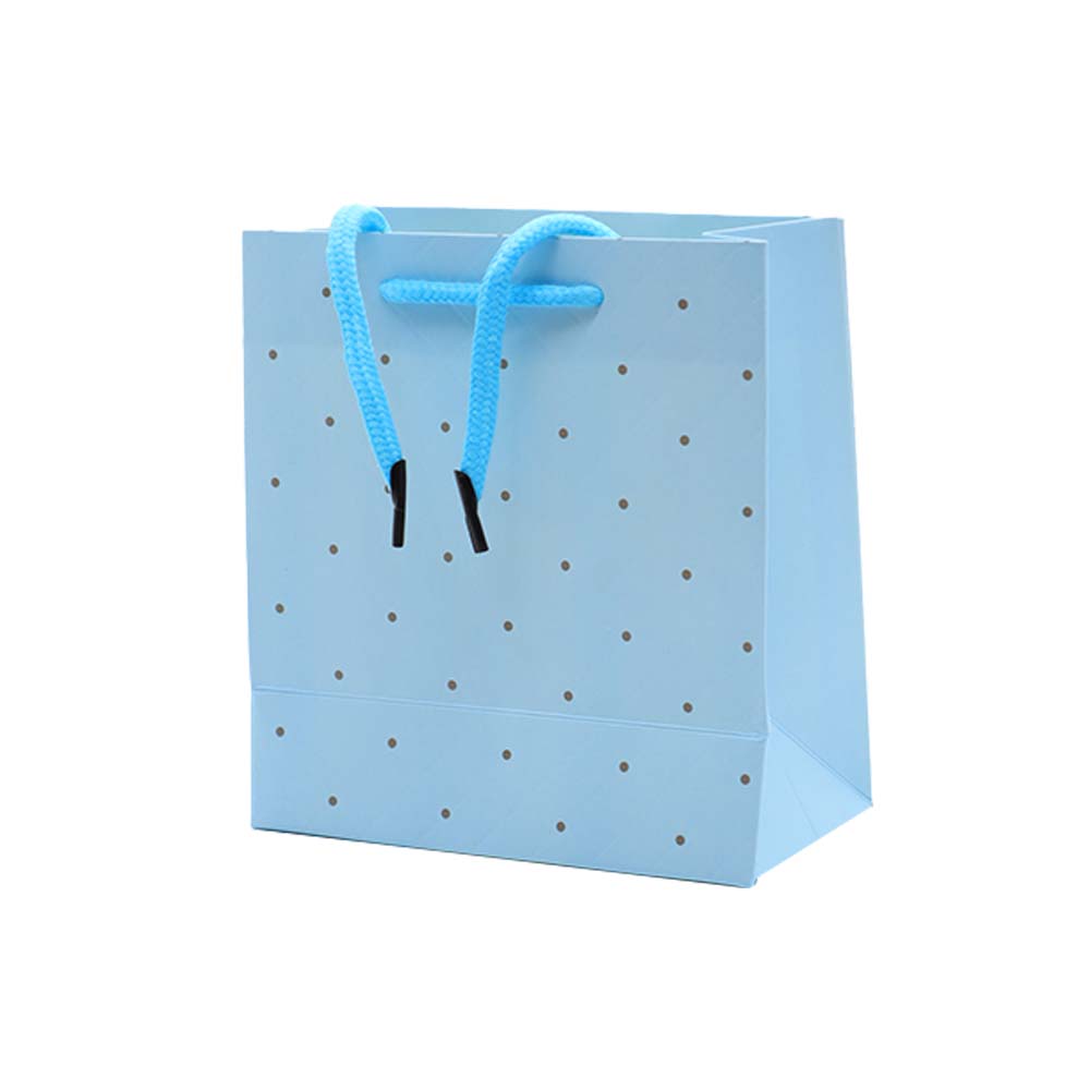 Gift Paper Bag Dots 14x15cm Extra Small