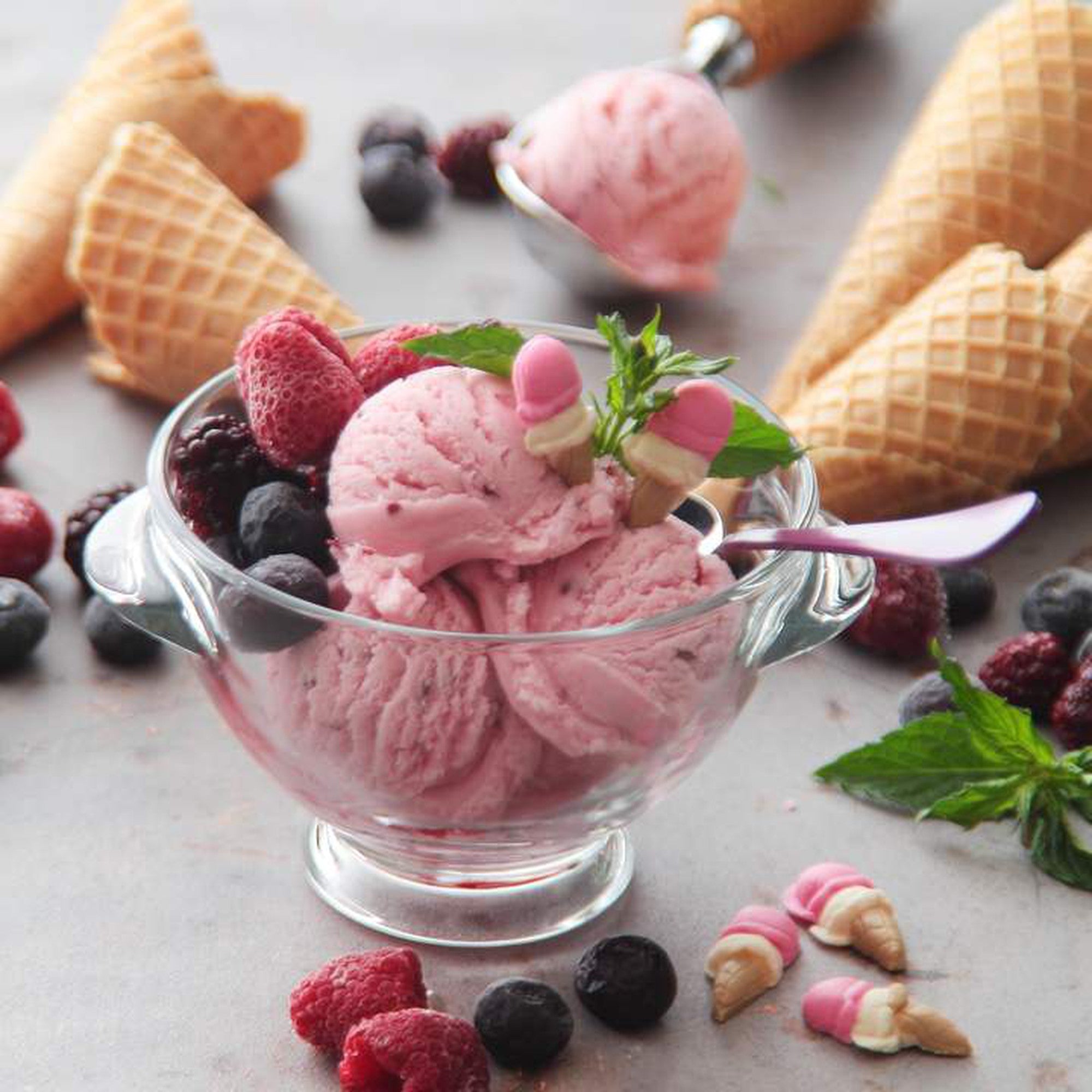 LAV Mona Ice Cream Dessert Bowl 340ml Clear Each SGN679