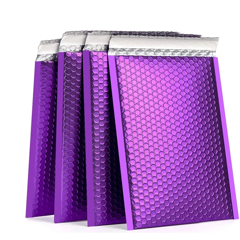 Bubble Pouch Mailer Bag Self-Seal Padded Envelope Purple