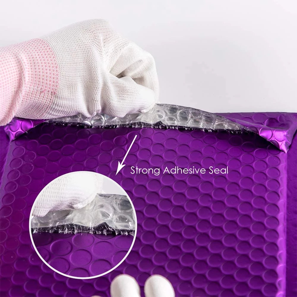 Bubble Pouch Mailer Bag Self-Seal Padded Envelope Purple