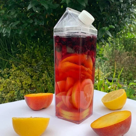 Milk Carton Bottle 500ml Acrylic Plastic