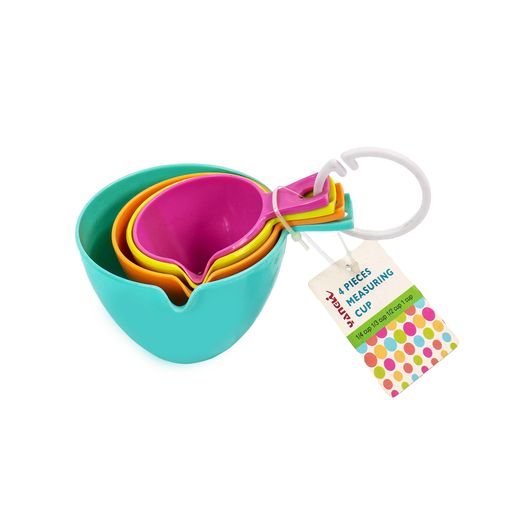 Measuring Cup 4pc Set Assorted Colors XBAK183