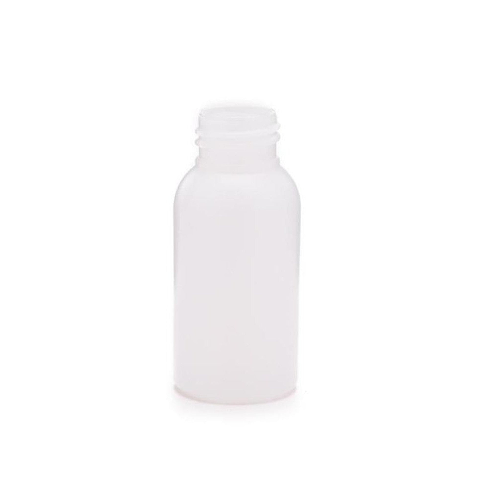 50ml Plastic Bottle Boston HDPE Natural Bottle with screw on Lid