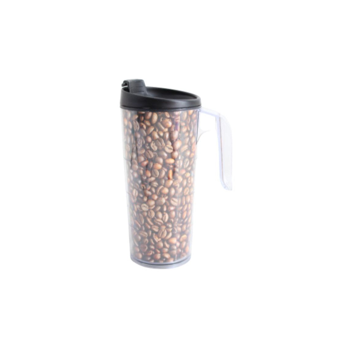 Travel Carry Flask Mug Cup Coffee Beans