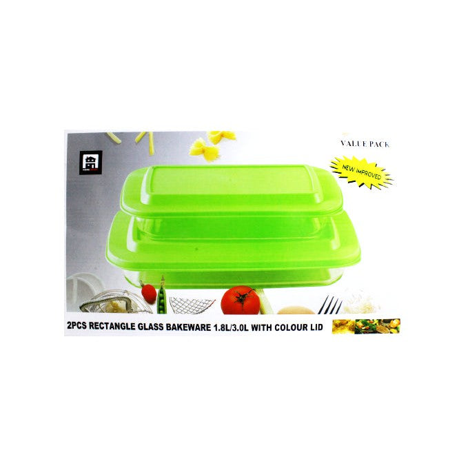 Casserole 2 Pack 1.2L / 2.9L with Lid GLJ729