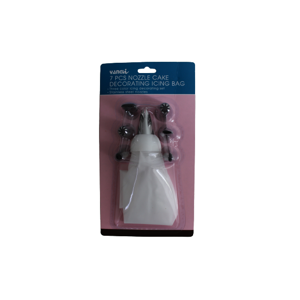 Icing Bag Nozzle Cake Decor Set 7Pack XBAK174