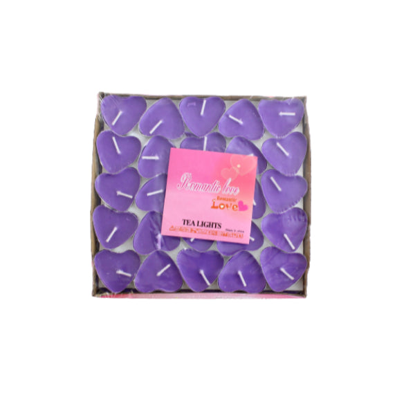 Tealight Candles Purple 3.5x2cm 50pcs XCAN208