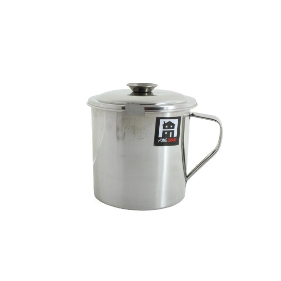 Stainless Steel Pot Oil 6 x 12cm with Lid MV4290