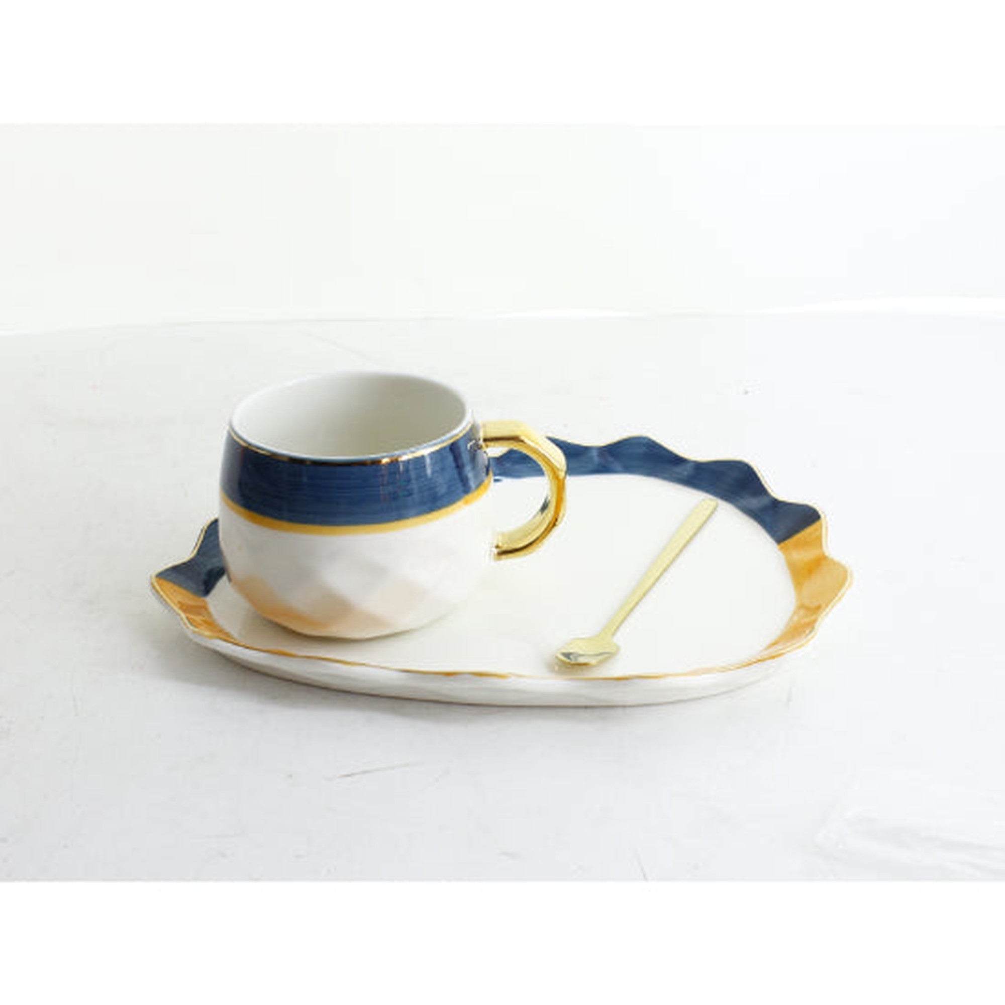Luxury Porcelian Cup & Saucer Set with Spoon PSK006