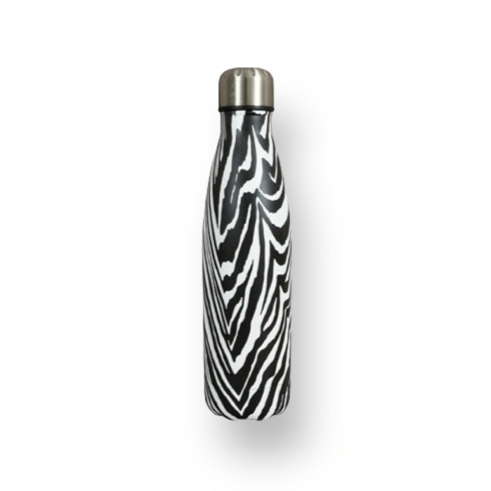 Retro Travel Flask Mug Vacuum Drinking Bottle 500ml Zebra 31008