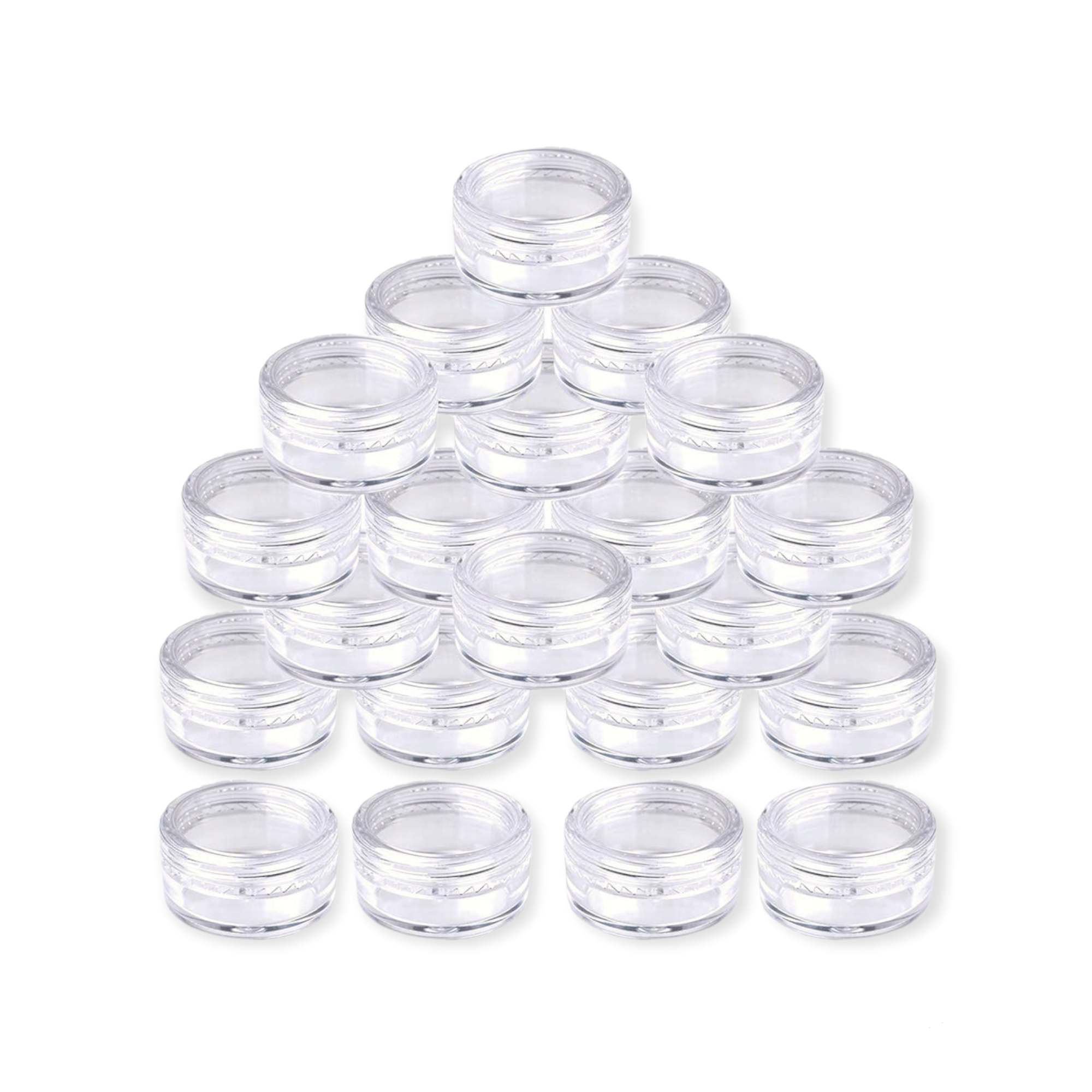 10g Acrylic Cosmetic Container Plastic Jar with Lid Crystal Clear 1pc