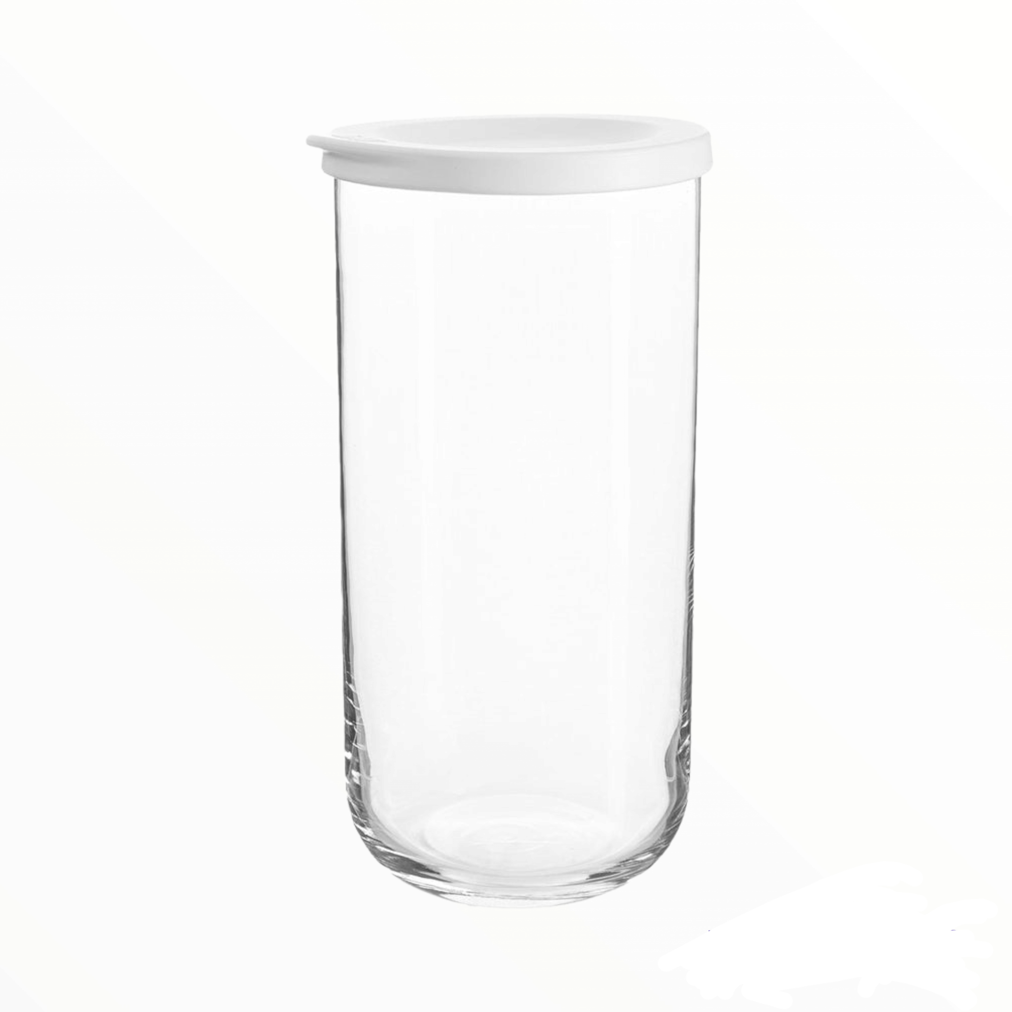 LAV Glass Canister Jar 1.4L with White Lid SGN944