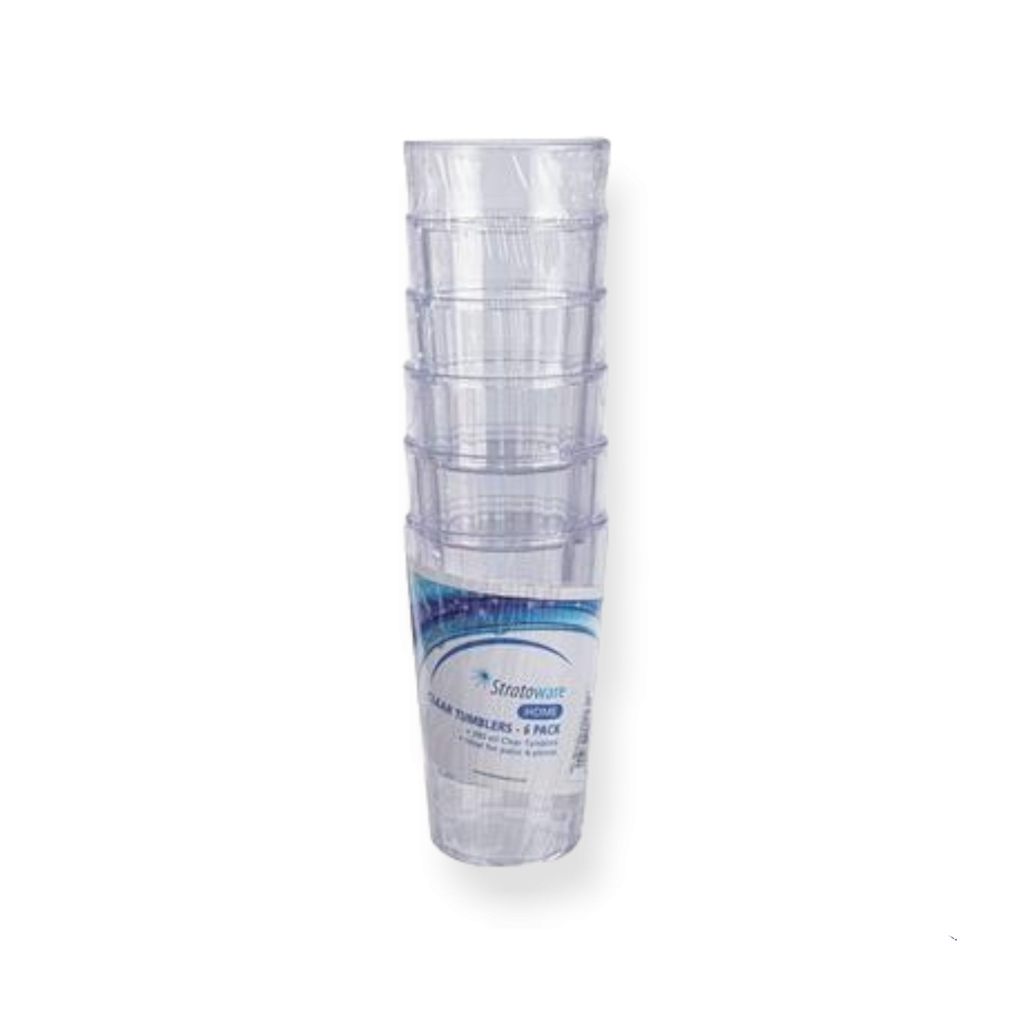 Willy Plastic Tumbler 280ml Clear - Stataware Party Water Glass