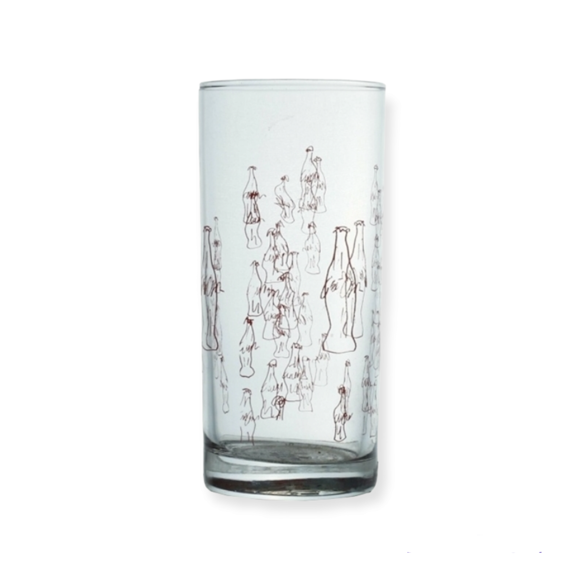 Coke Hiball Glass Tumbler 250ml Bottle Patterned Pasabahce 40985