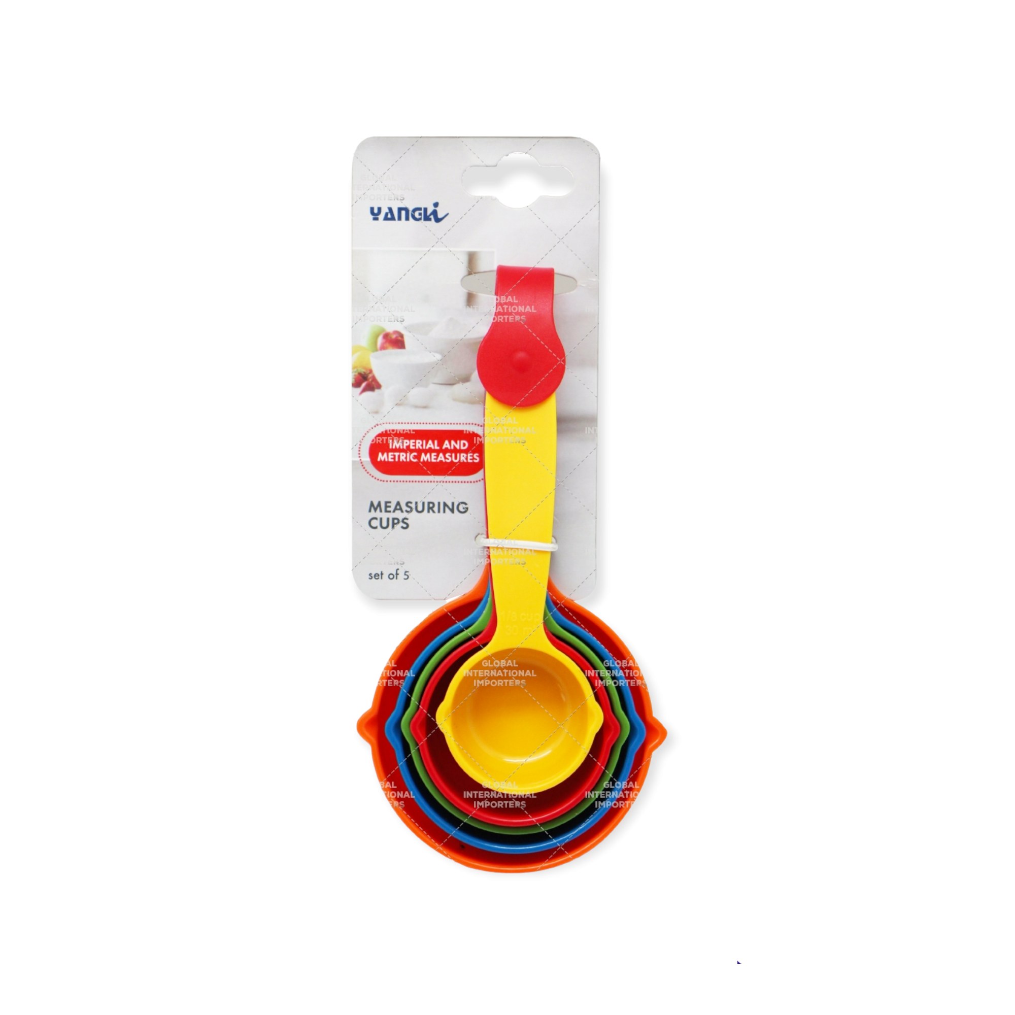 Measuring Spoon Cups 5pack Assorted Colors
