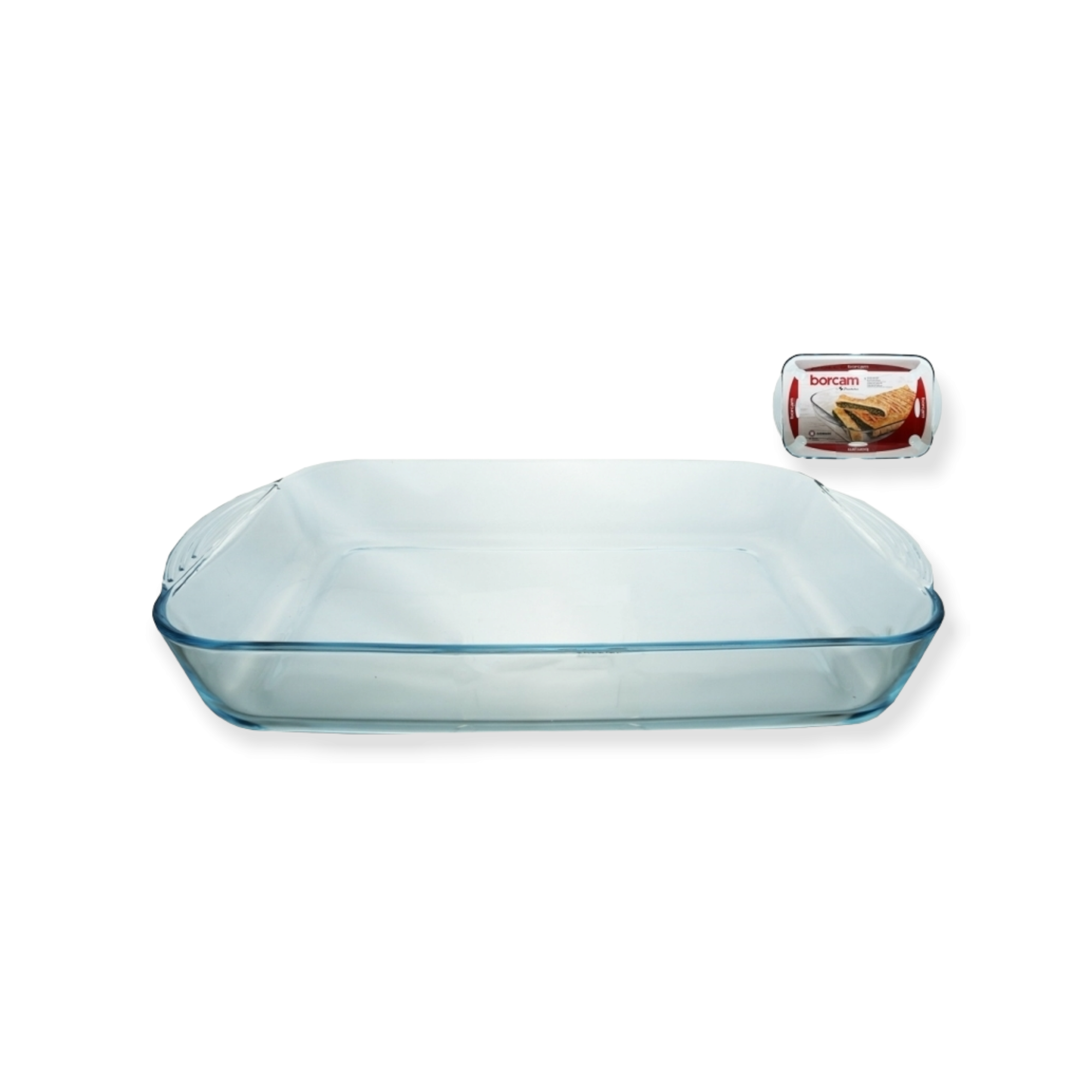 Borcam Glass Serving Dish Tray 3.85L Rectangular 24041