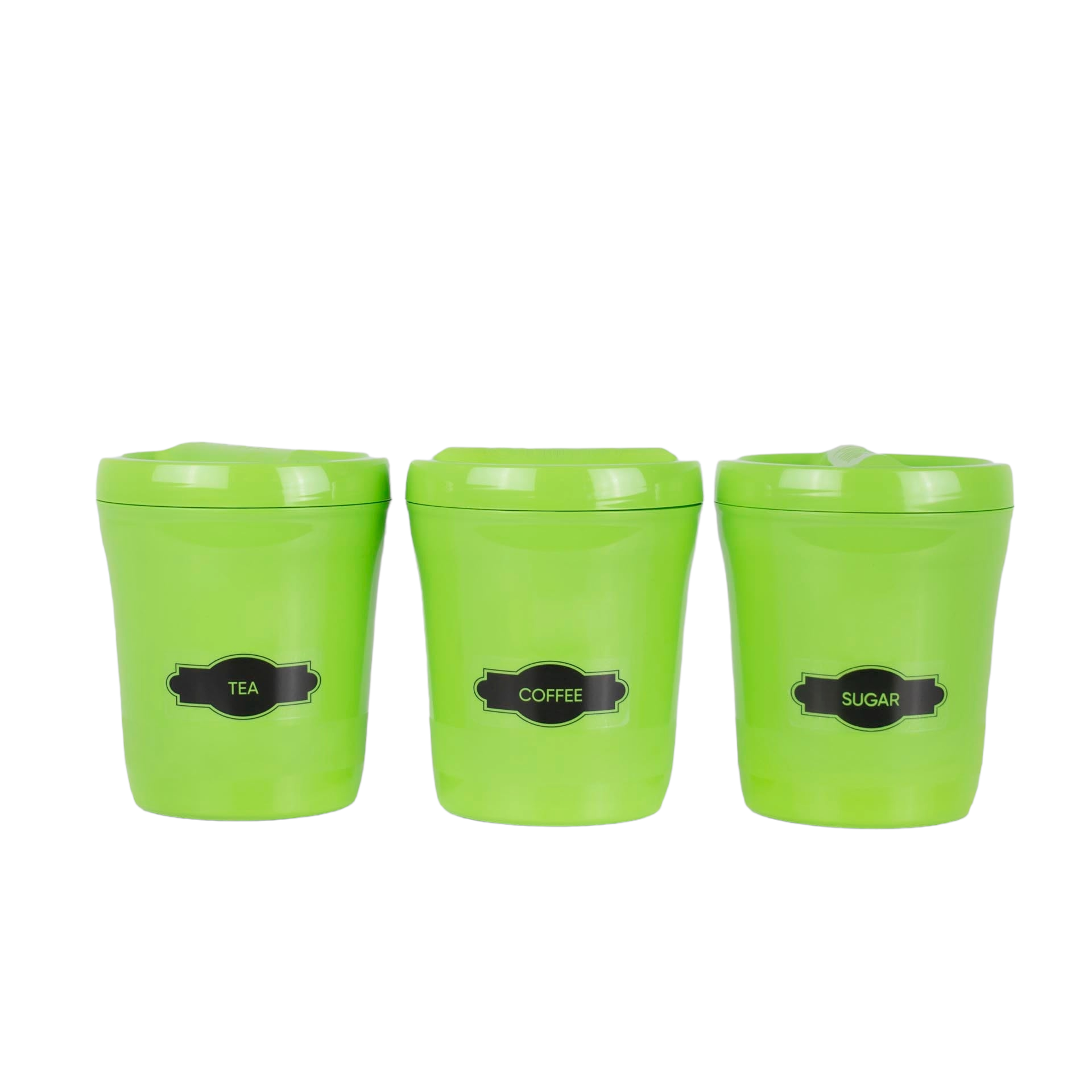 Otima Canister Set Tea Coffee Sugar 3pc Set