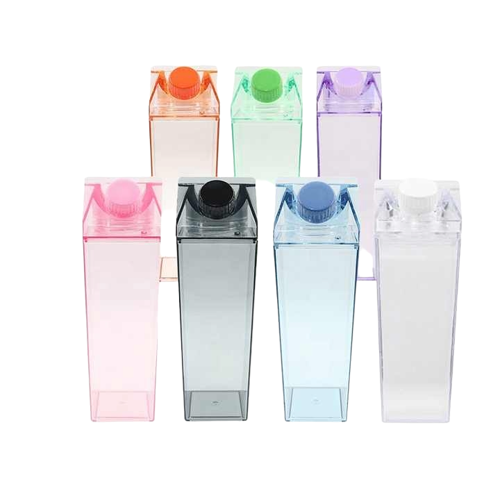 Milk Carton Bottle 500ml Acrylic Plastic