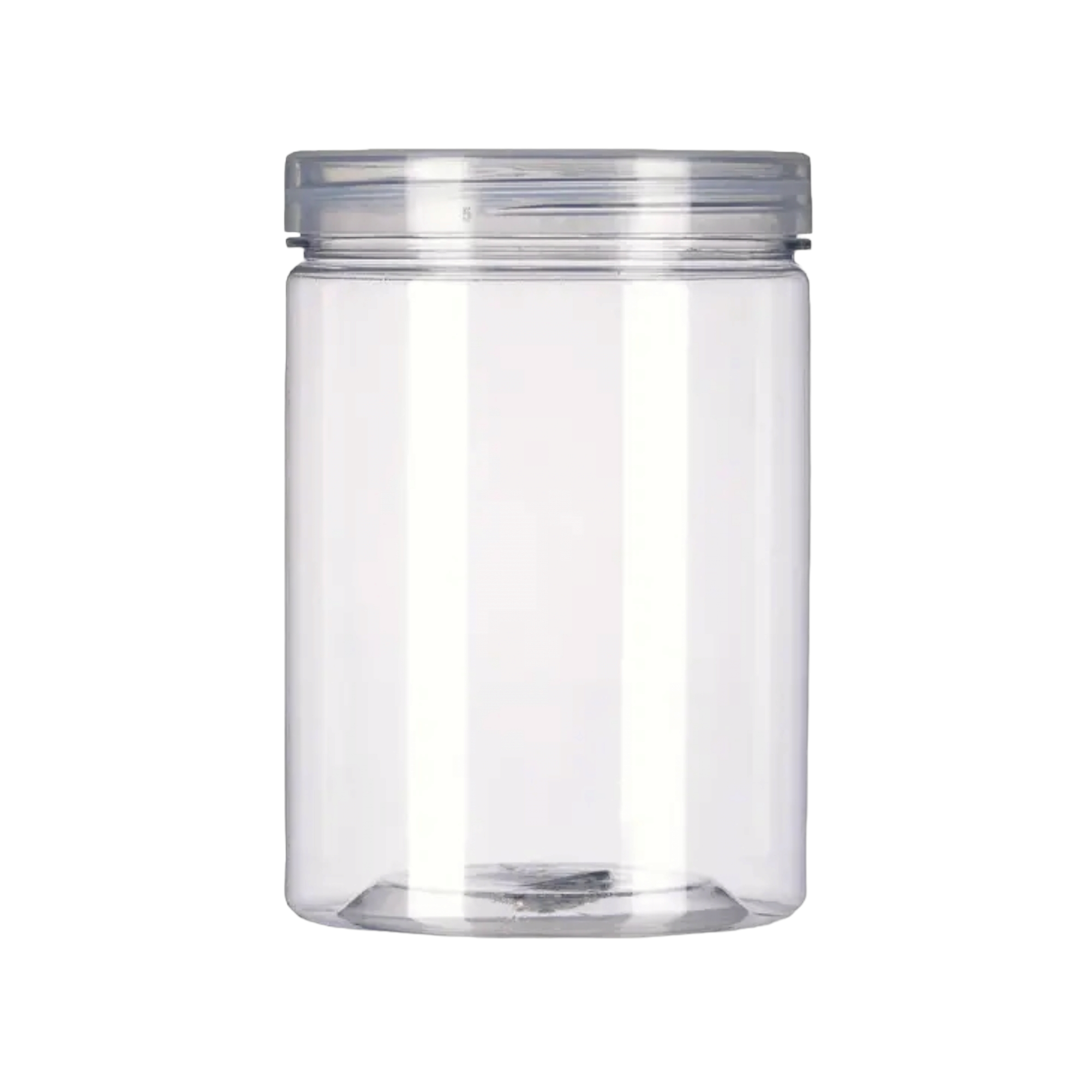 1.2L PET Plastic Jar Container with Lid Crystal Clear