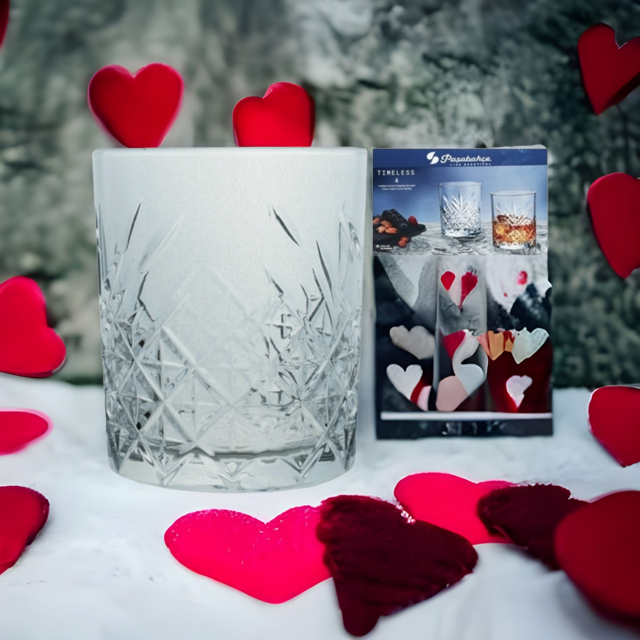 Pasabahce Timeless Glass Tumbler 420ml Whisky 4pack 24028