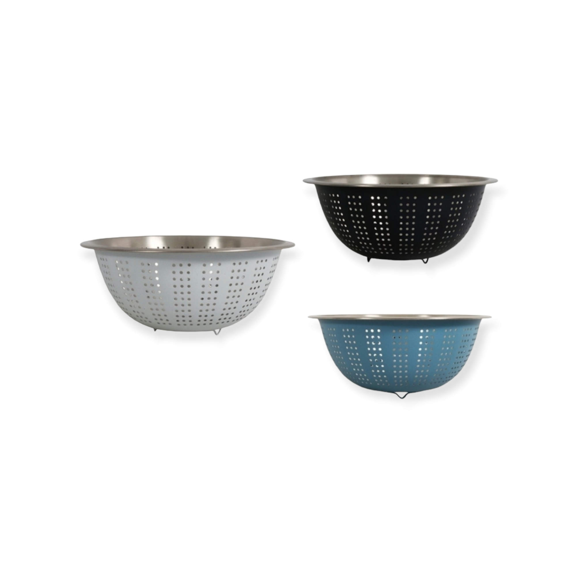 Colour Colander Stainless Steel 28cm 21323A