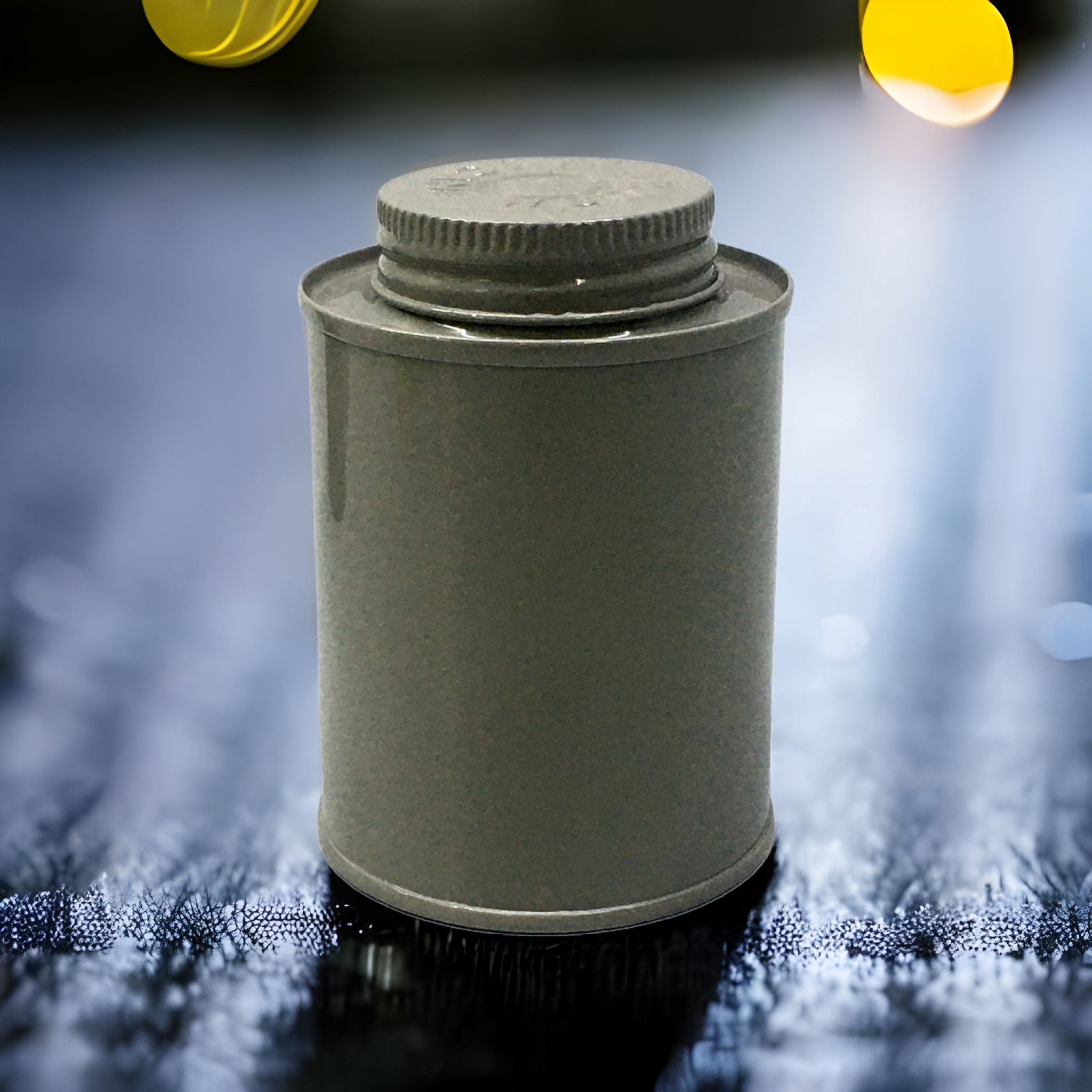 Vintage Spice Tin Canister Army Green 6x9.5cm