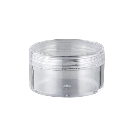 80ml Acrylic Cosmetic Container Plastic Jar with Lid Crystal Clear 1pc
