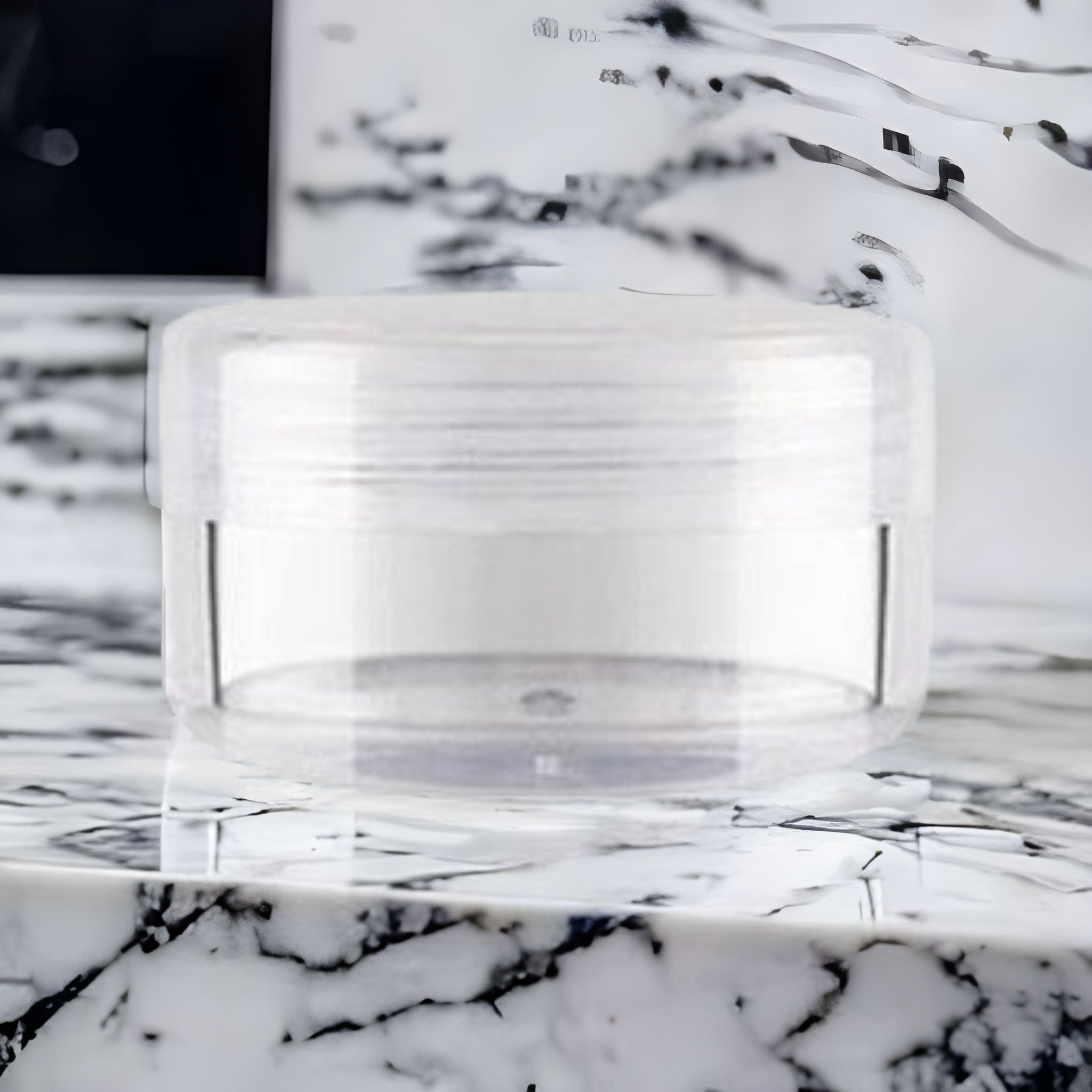 35g Acrylic Cosmetic Container Plastic Jar with Lid Crystal Clear 1pc