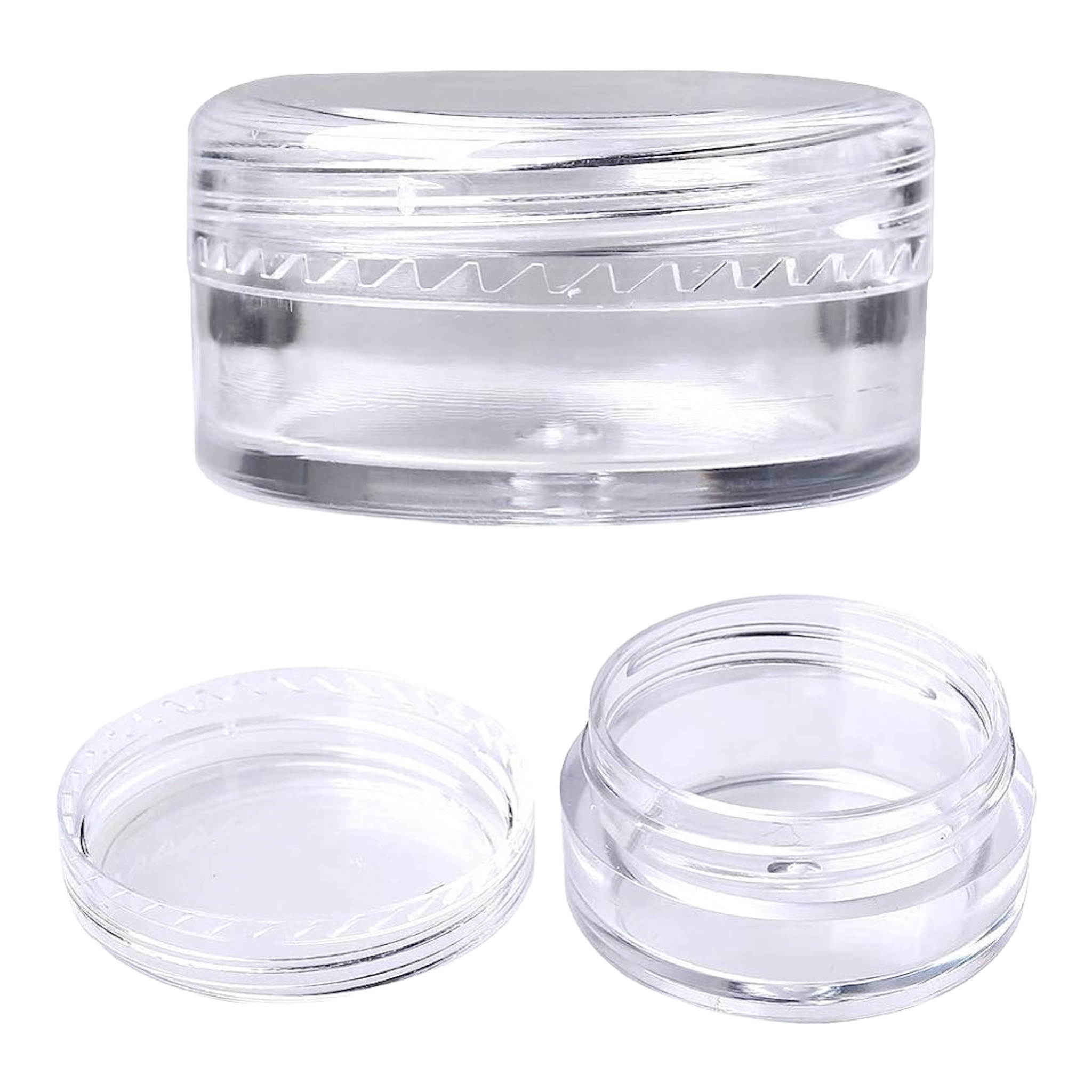 5g Acrylic Cosmetic Container Plastic Jar with Lid Crystal Clear 1pc