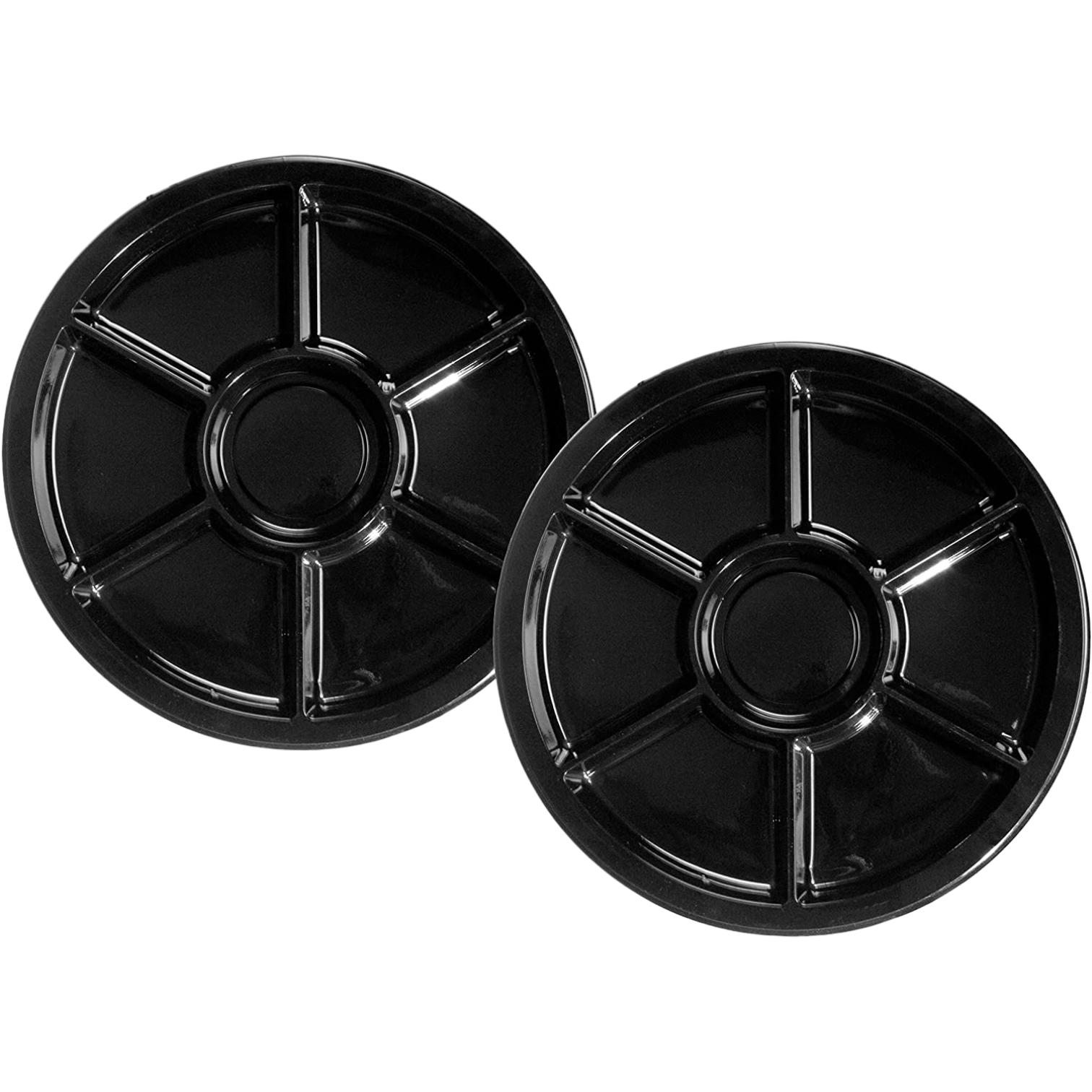 Plastic Serving Base Platter 45cm with 6-Divisons MP201 1pc