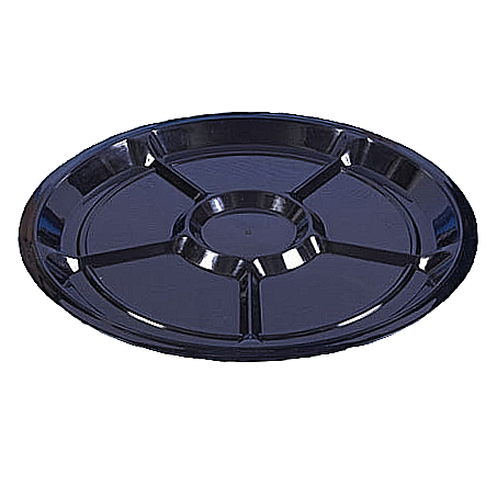 Plastic Serving Base Platter 45cm with 6-Divisons MP201 1pc