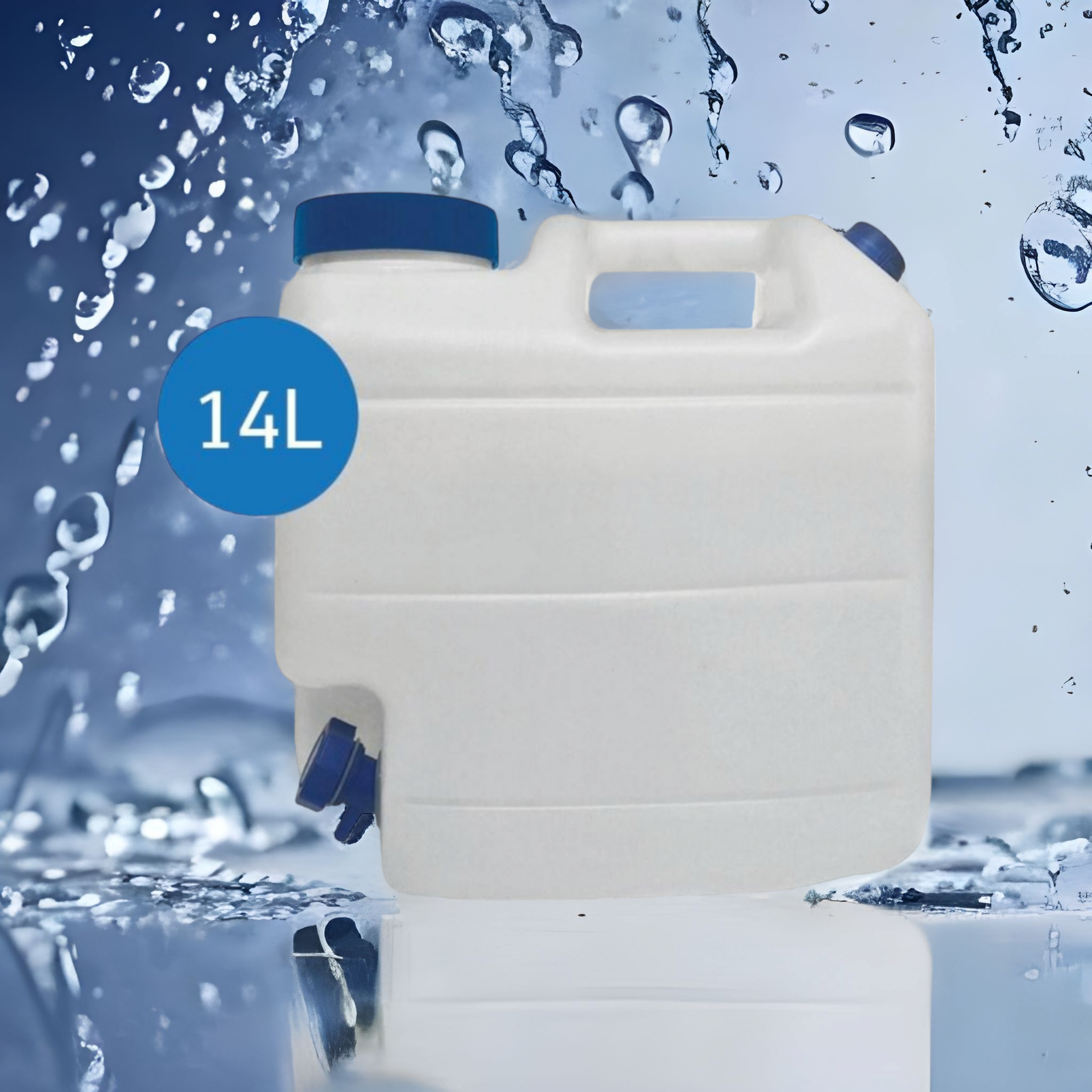 14L Jerry Can with tap - Heavy Duty Water Container