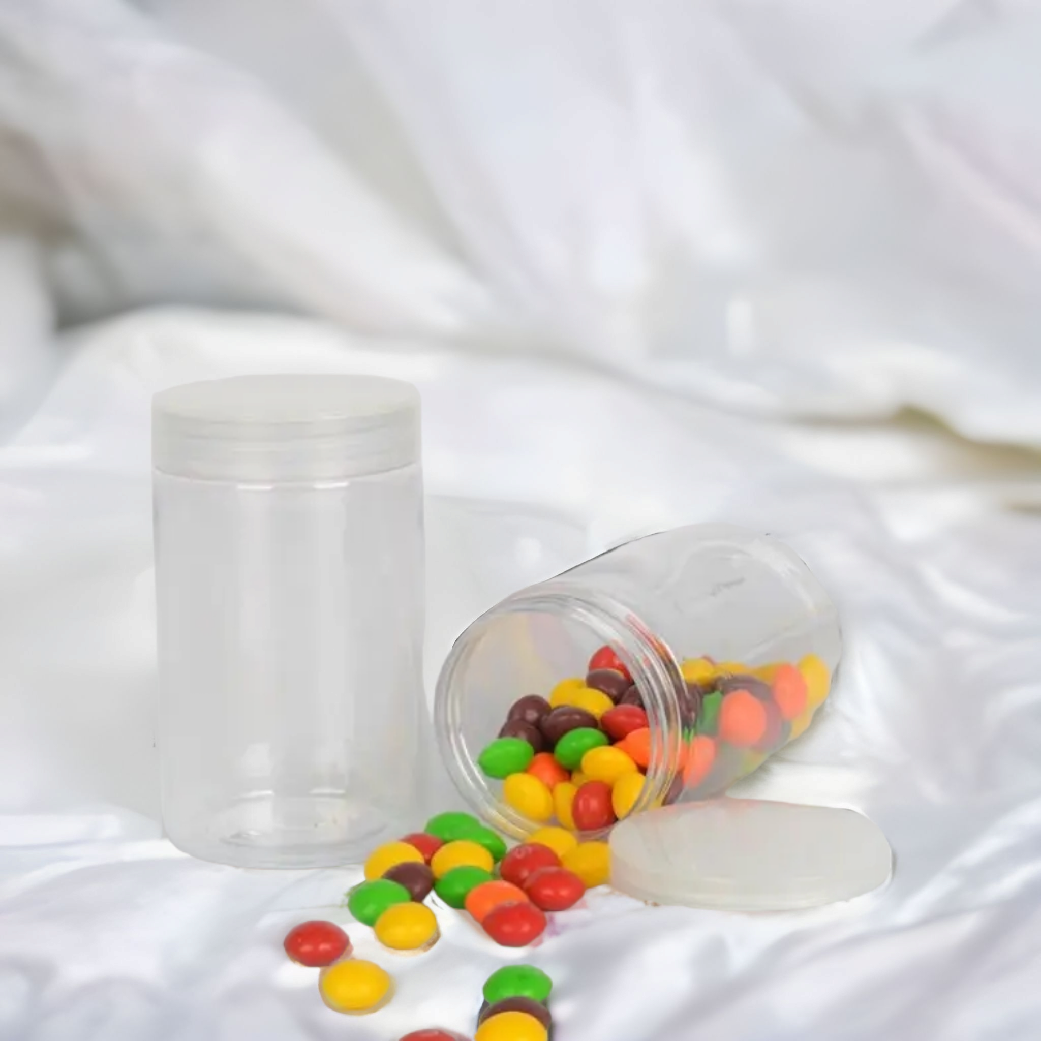 1L PET Jar Container with Lid Crystal Clear