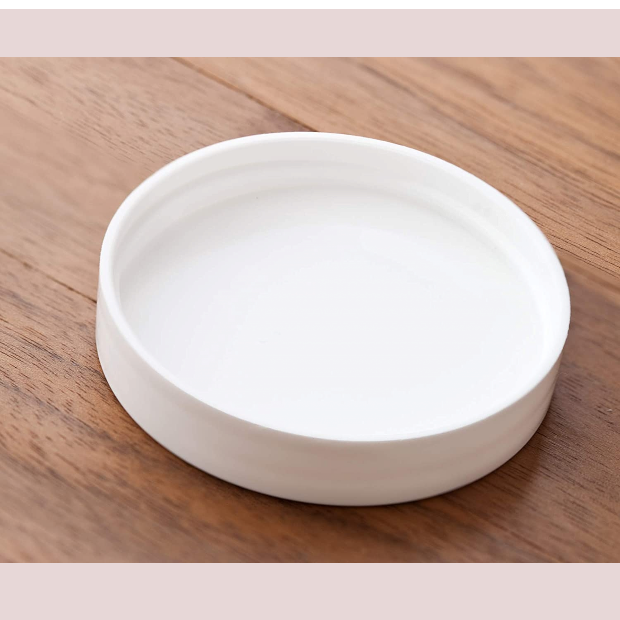 300ml PET Plastic Cosmetic Jar White Lid 8.5x6.3cm