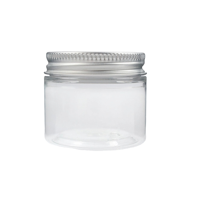 PET Plastic Jar with Aluminium Screw on Lid