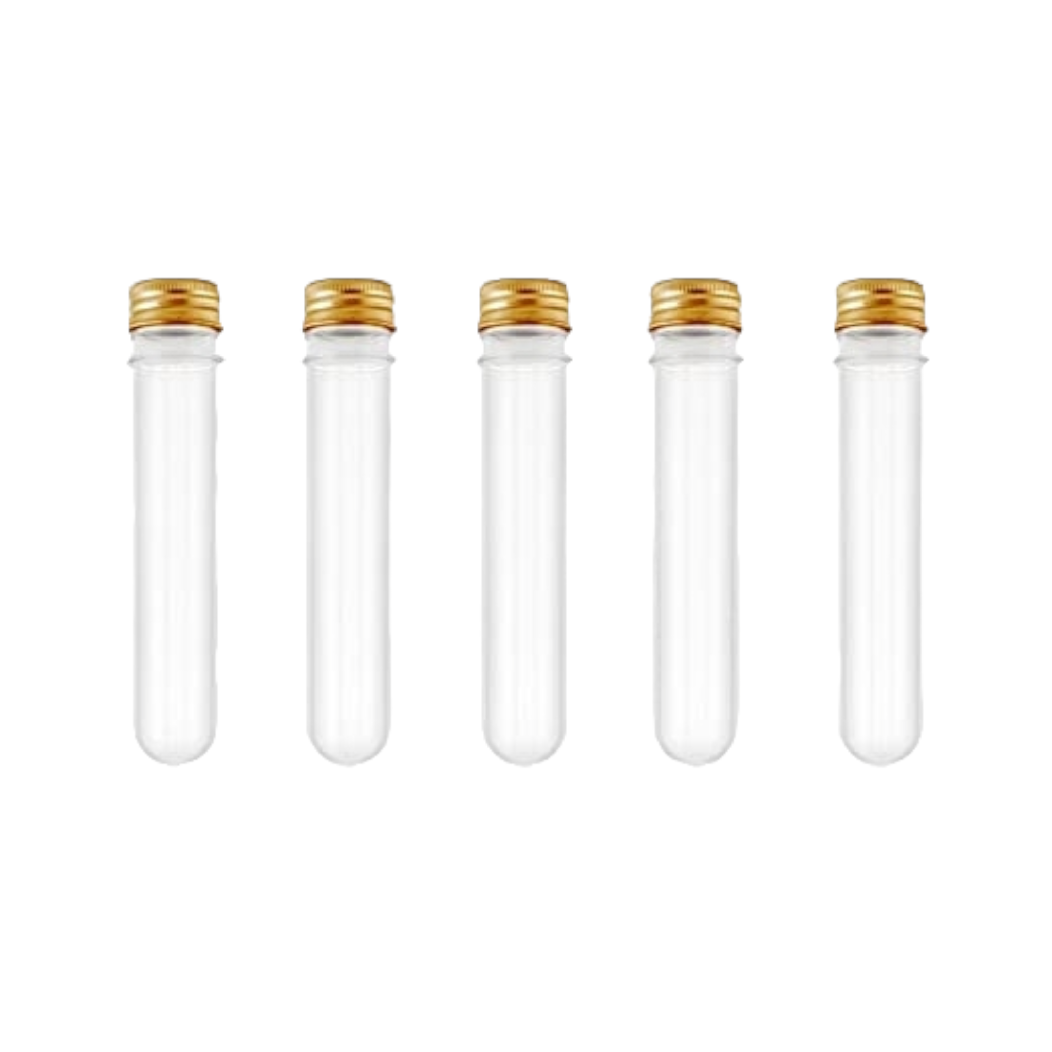 Plastic PET Test Tube 10cm - Vials Container Bottle Tube Shape with Lid