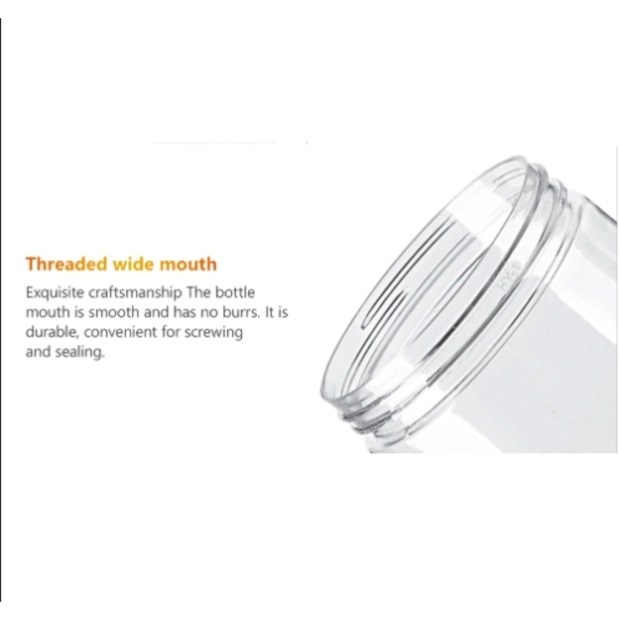 100ml PET Plastic Cosmetic Jar Wide Bottle