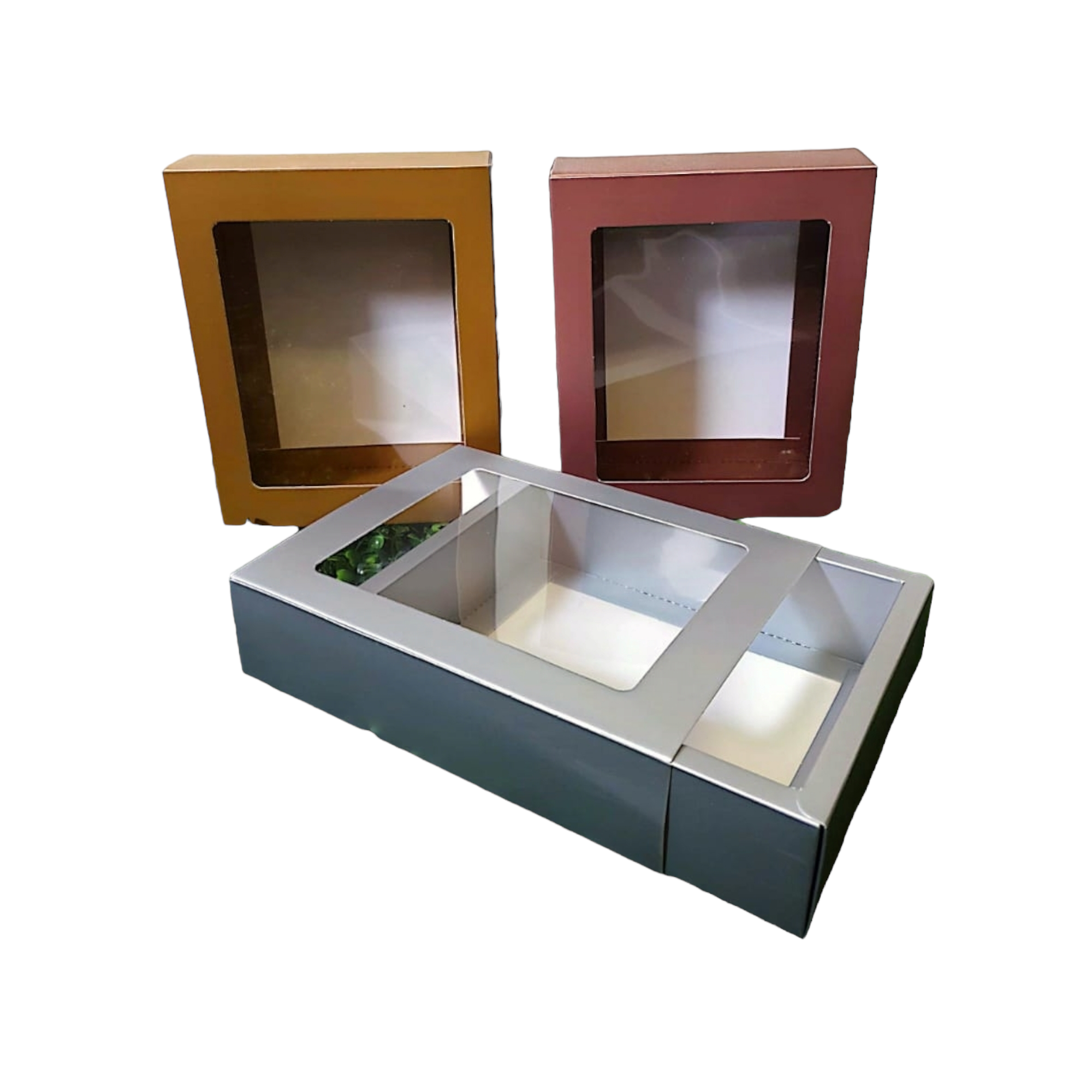 Gift Biscuit Paper Box with Slide Cover 19.5x15x4.7cm