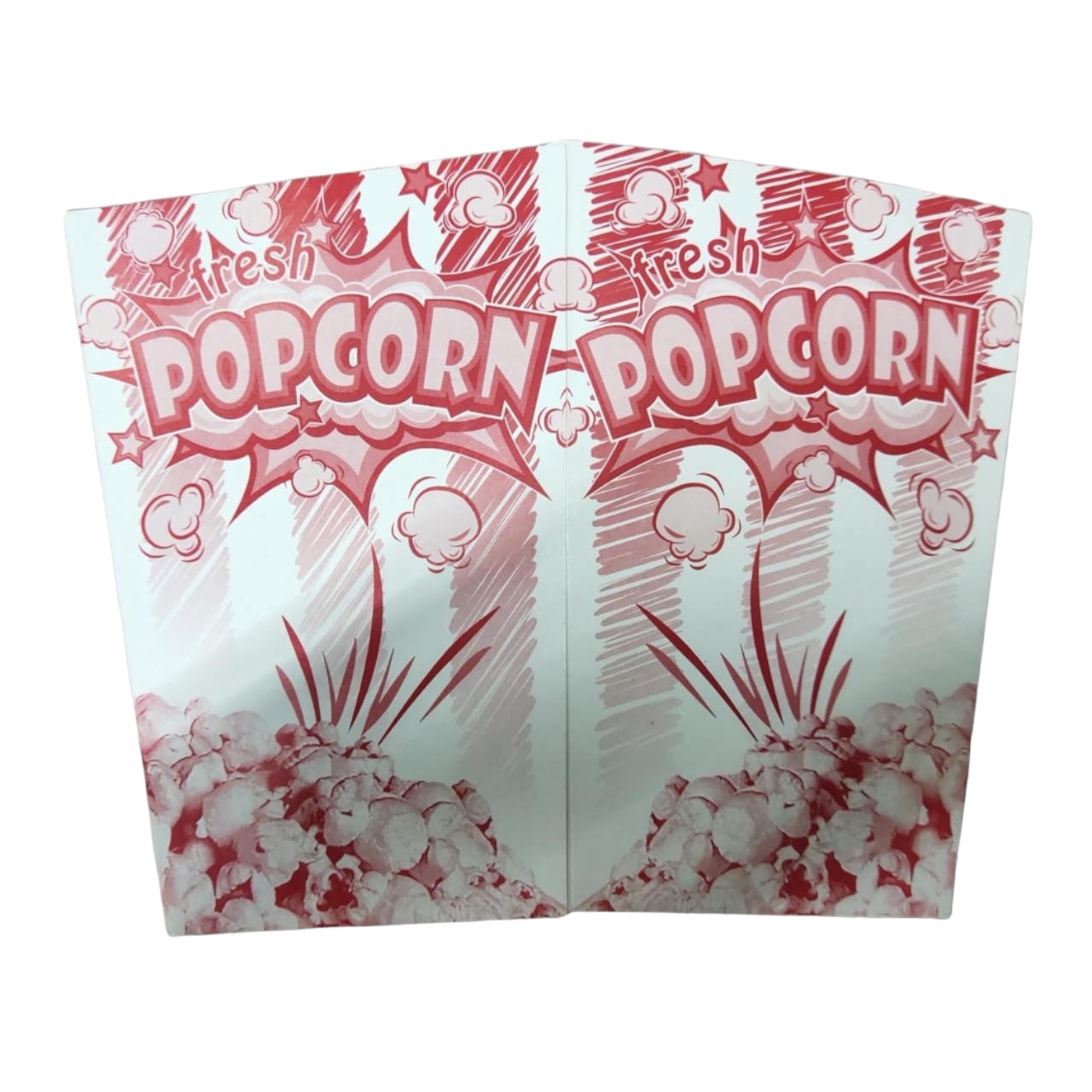 Retro Kraft Popcorn Box Holder Vintage