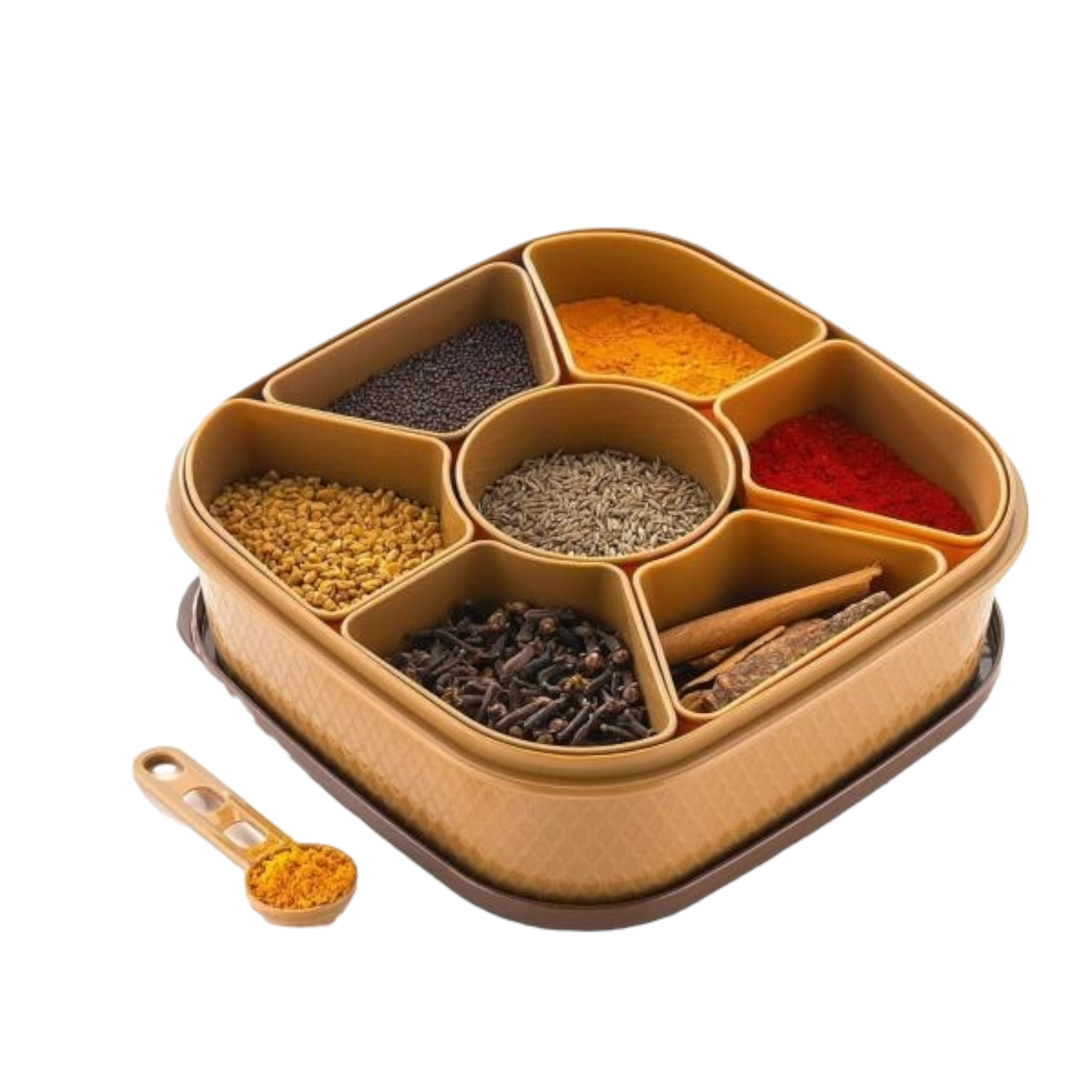 Nakoda Titan Masala Dabba Spice Box Square 1.6L Nu Ware