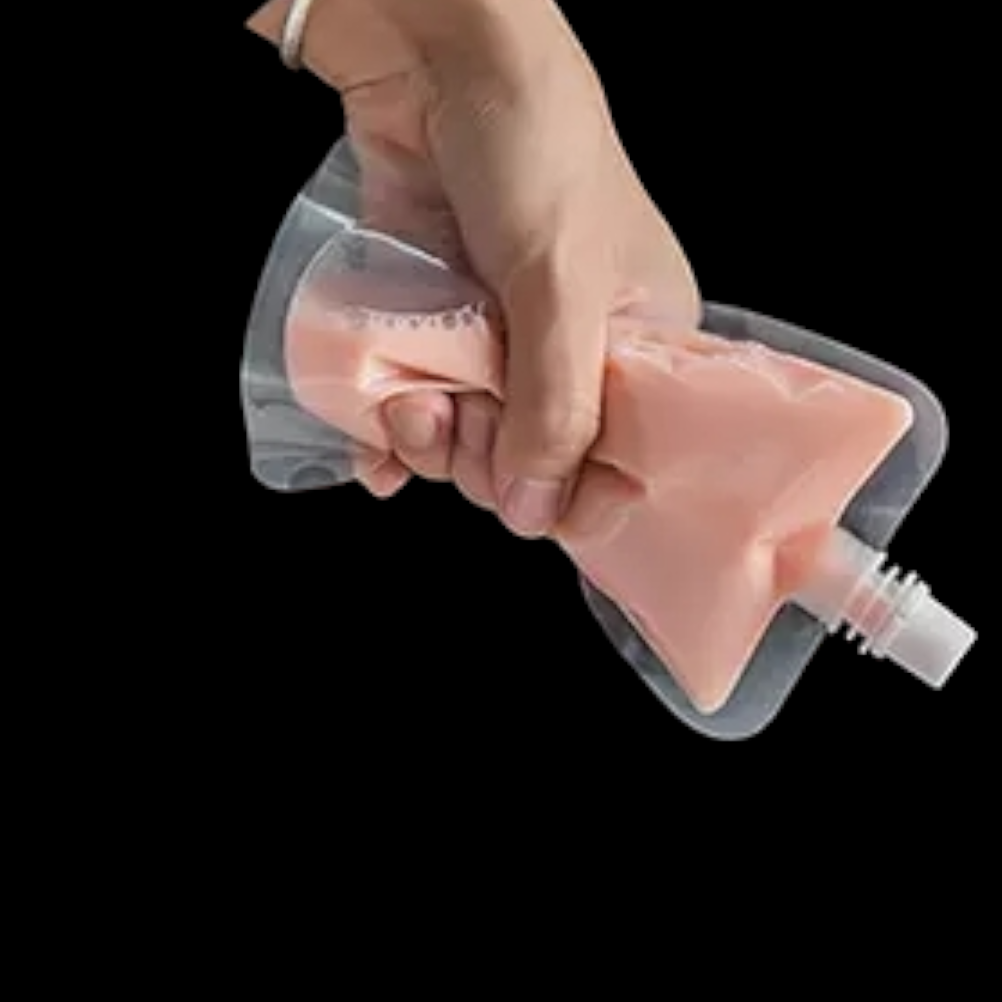 Stand-Up Drinking Pouch Bag Clear with Spout 100mic Resealable Beverage Packaging