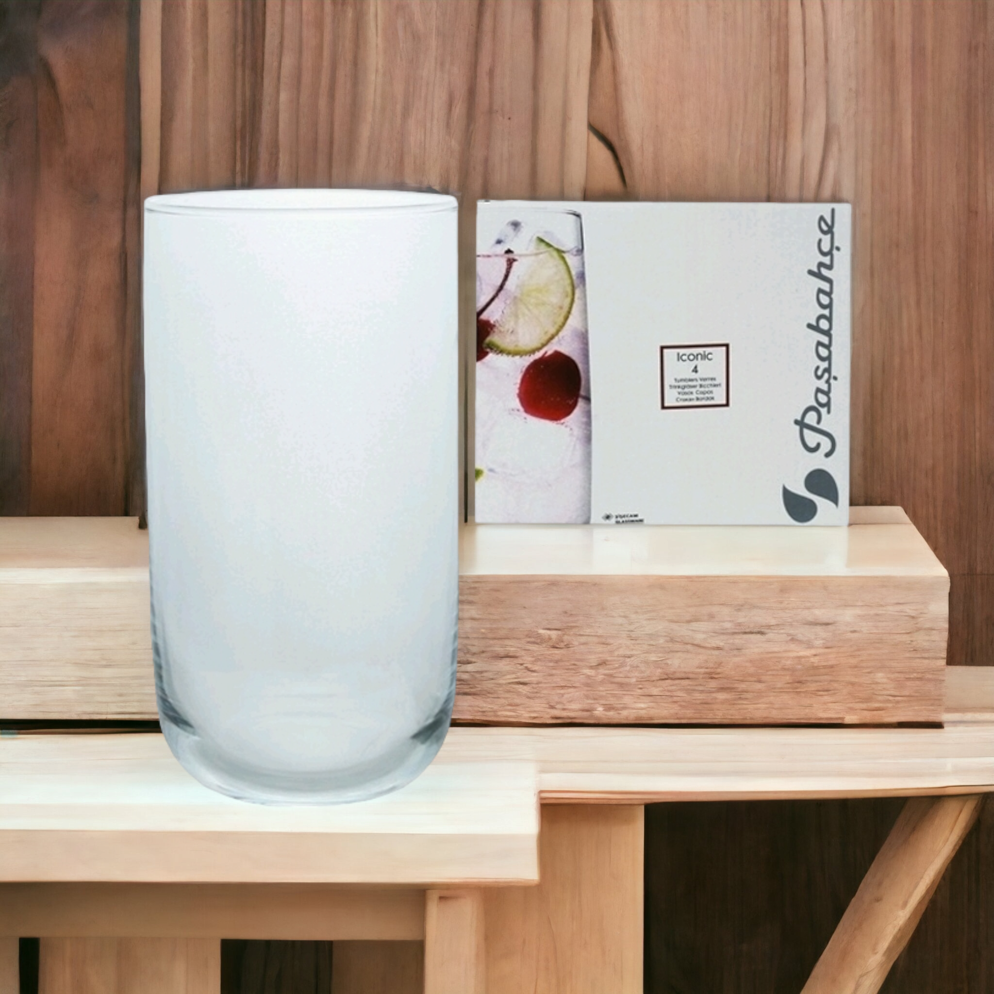 Pasabahce Iconic Hiball Glass Tumbler 265ml 3pack