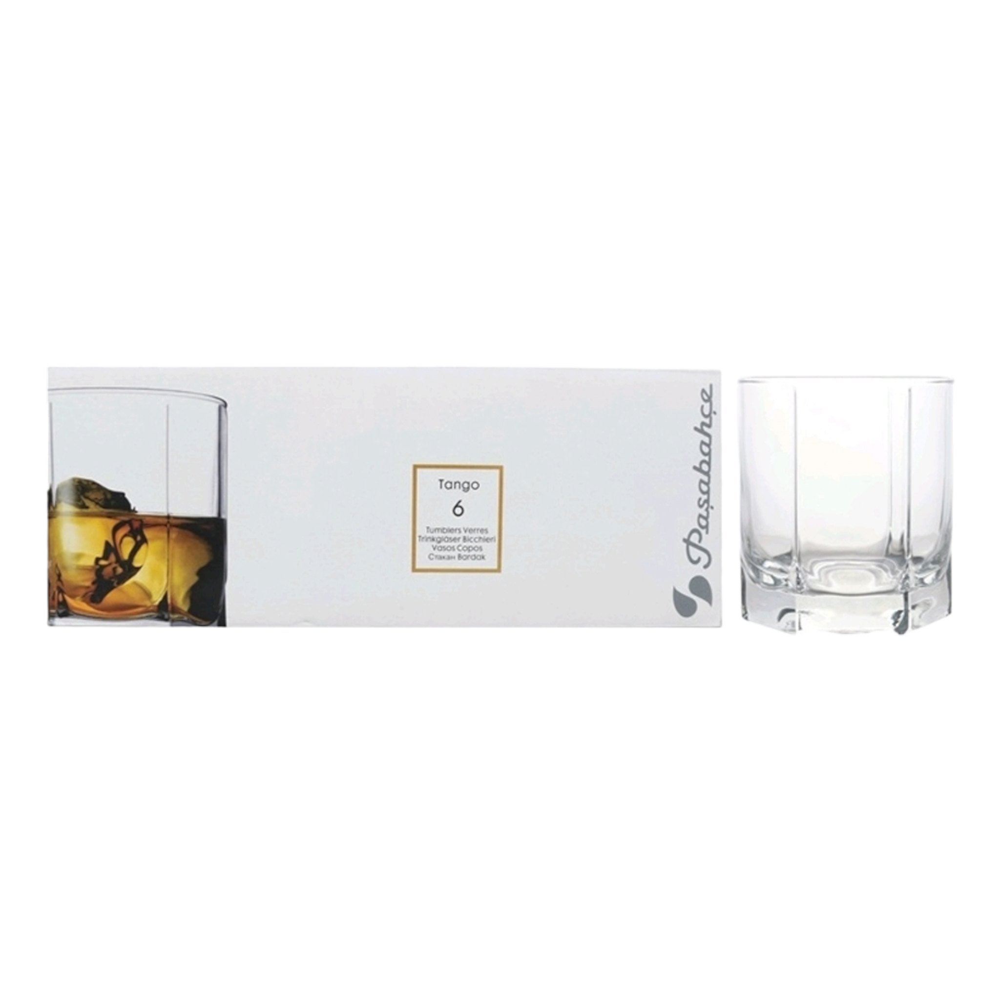Pasabahce Tango Glass Tumbler 315ml Whisky 6pack