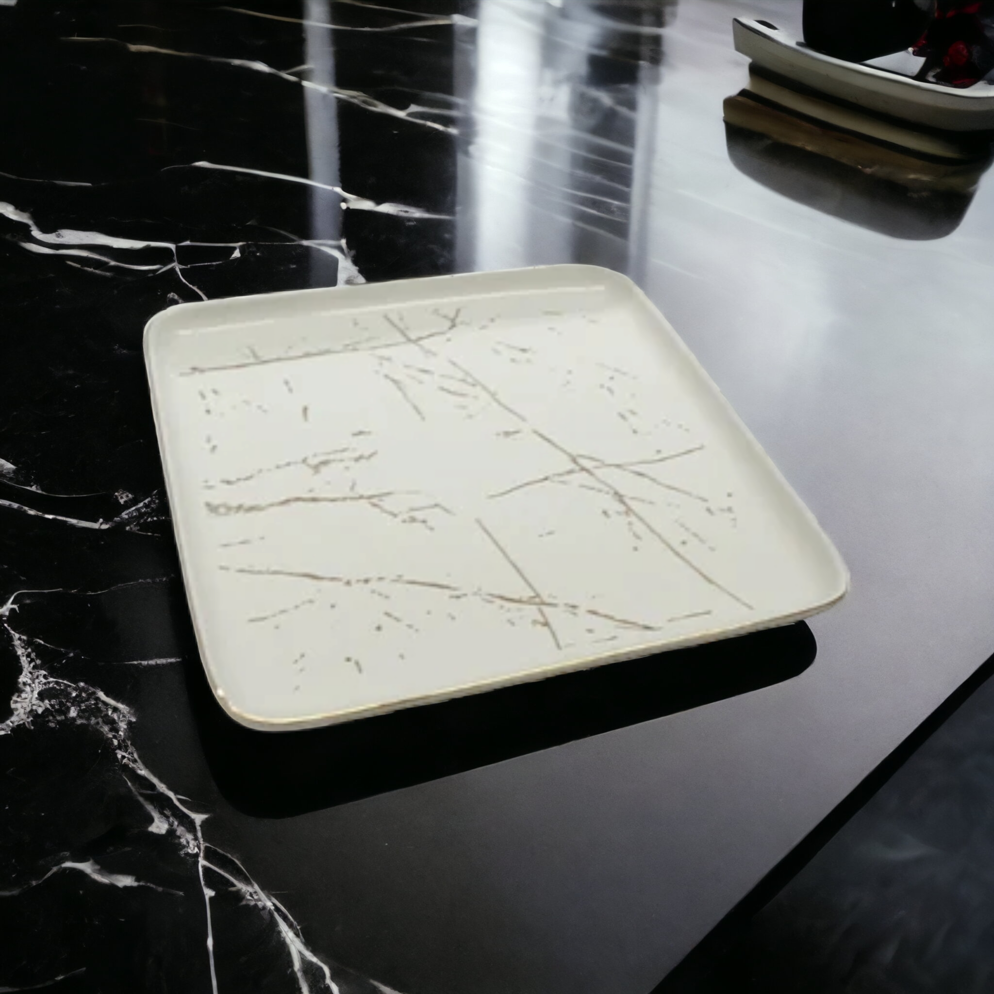 Porcelain Ceramic Side Plate 7.5Inch Square SGN2462