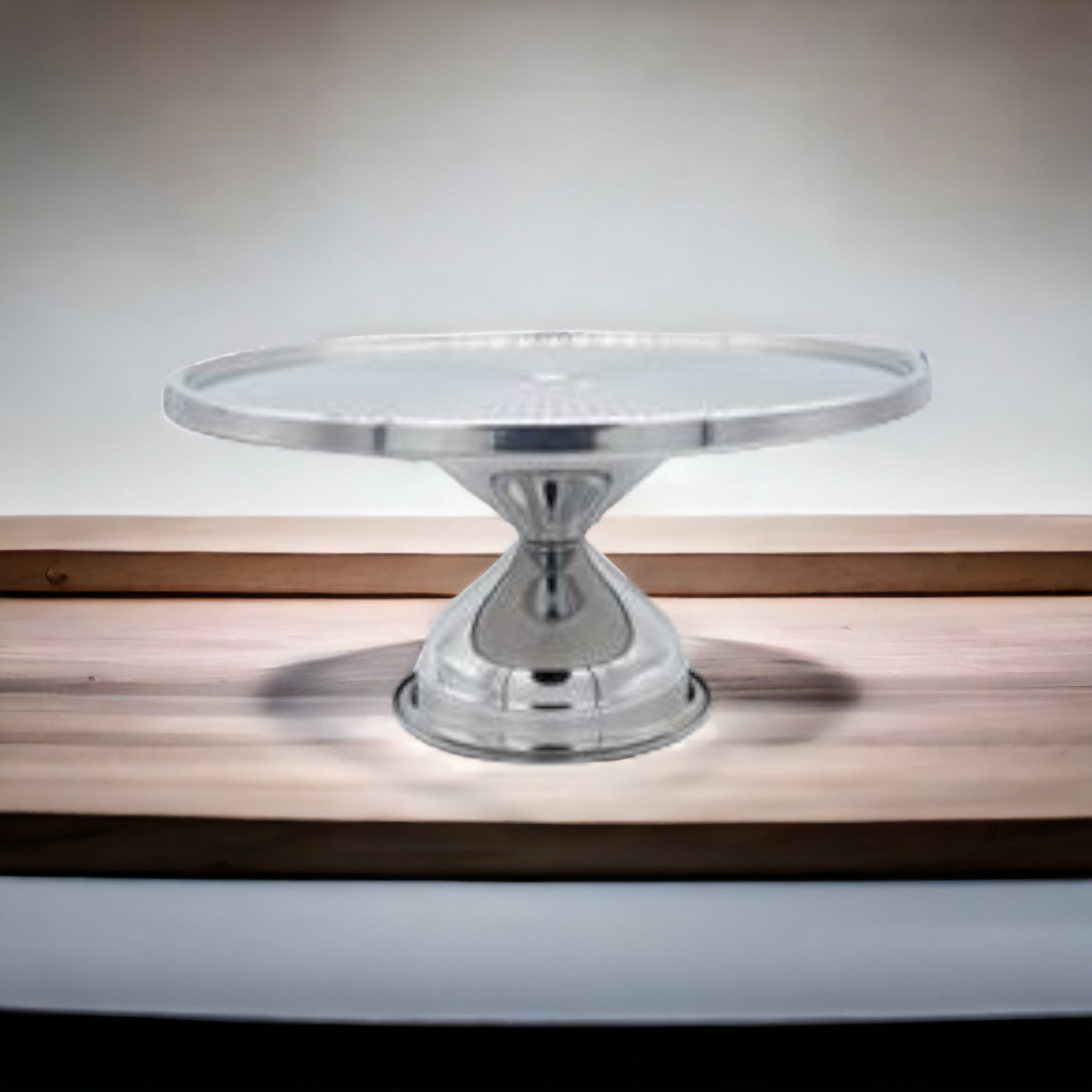 High Patisserie Cake Server Stand Footed - Stainless Steel 30x16cm SGN052