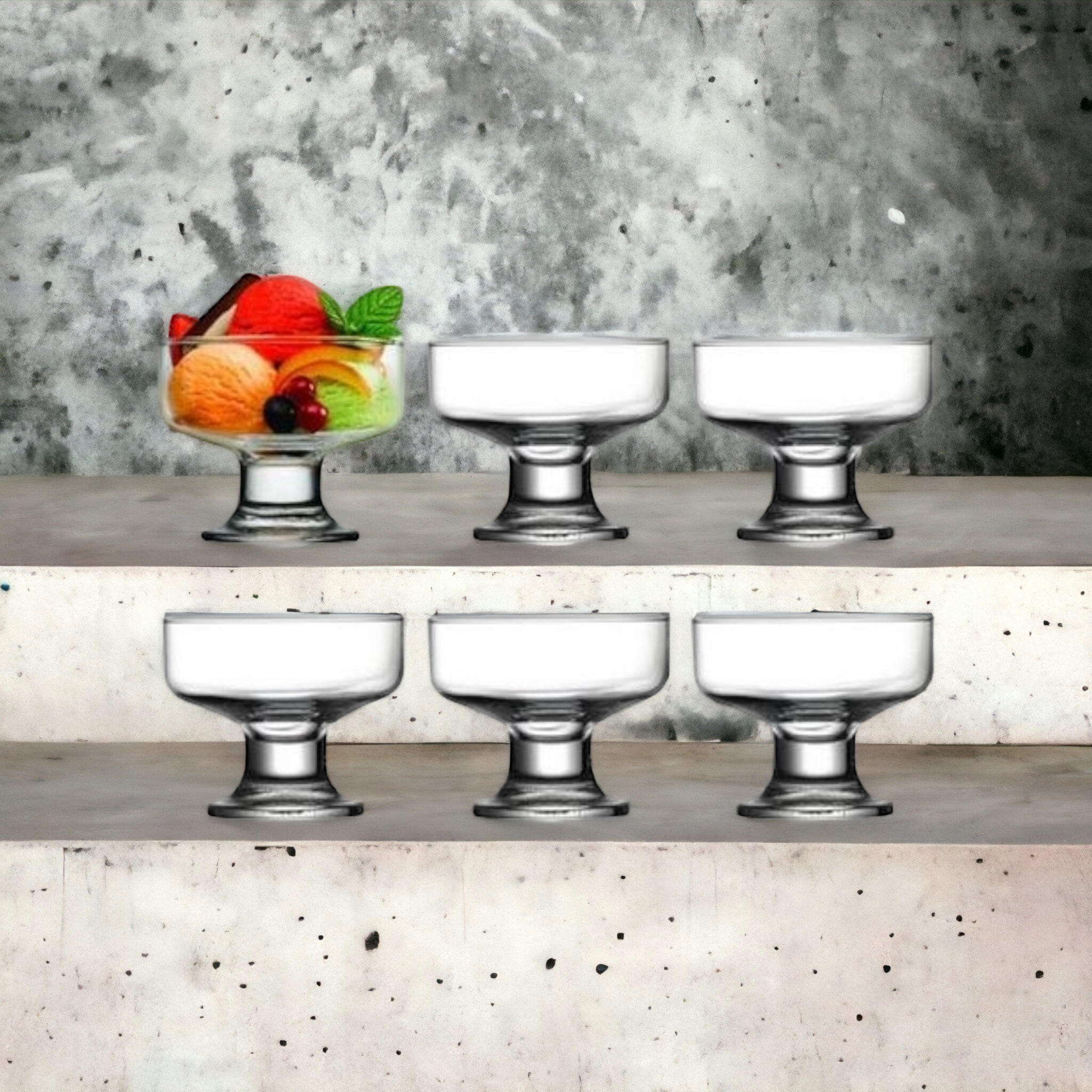 Pasabahce Iceville Ice Cream Dessert Bowl Iceville 6pack