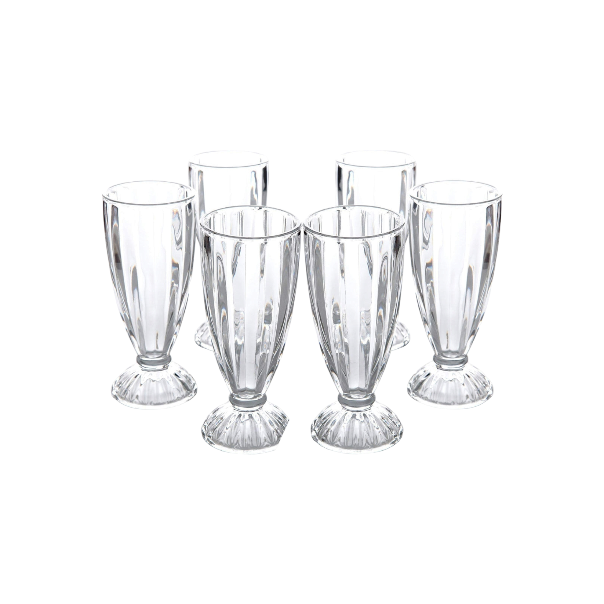 Totally Home Milkshake Glass 6pc Set 355ml TH21