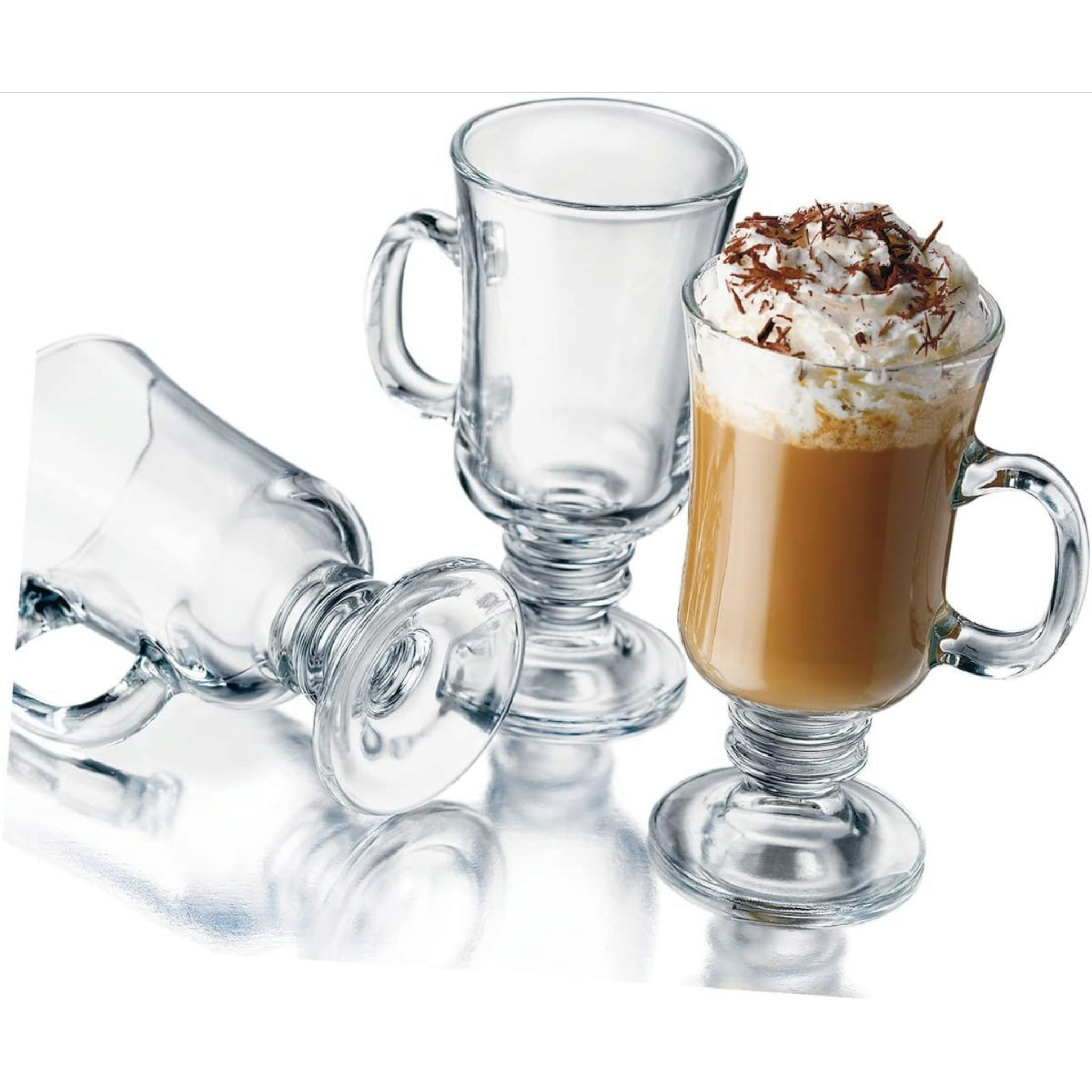 Irish Coffee Mug 230ml Footed with handle 6pack